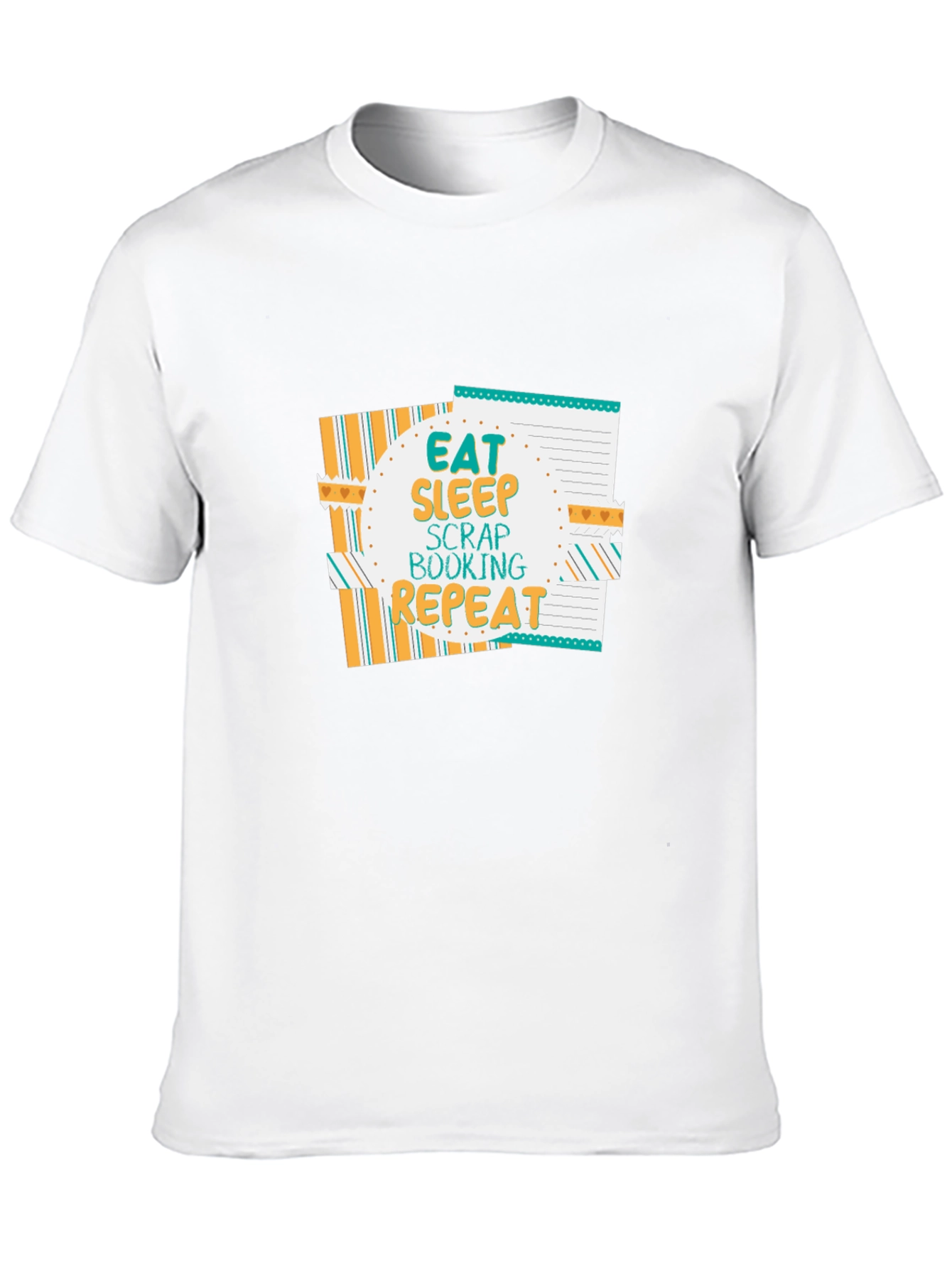 Eat Sleep Scrapbooking Repeat Black T-Shirt