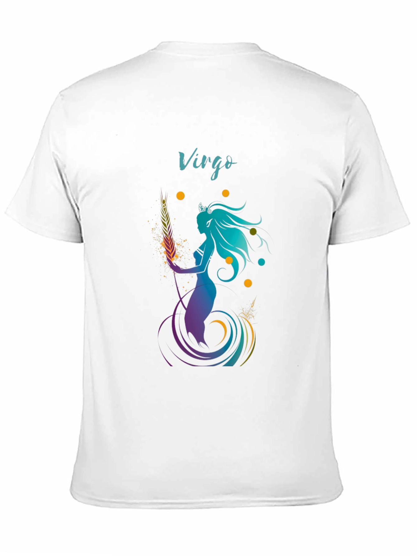 Virgo Zodiac Graphic T-Shirt - Black