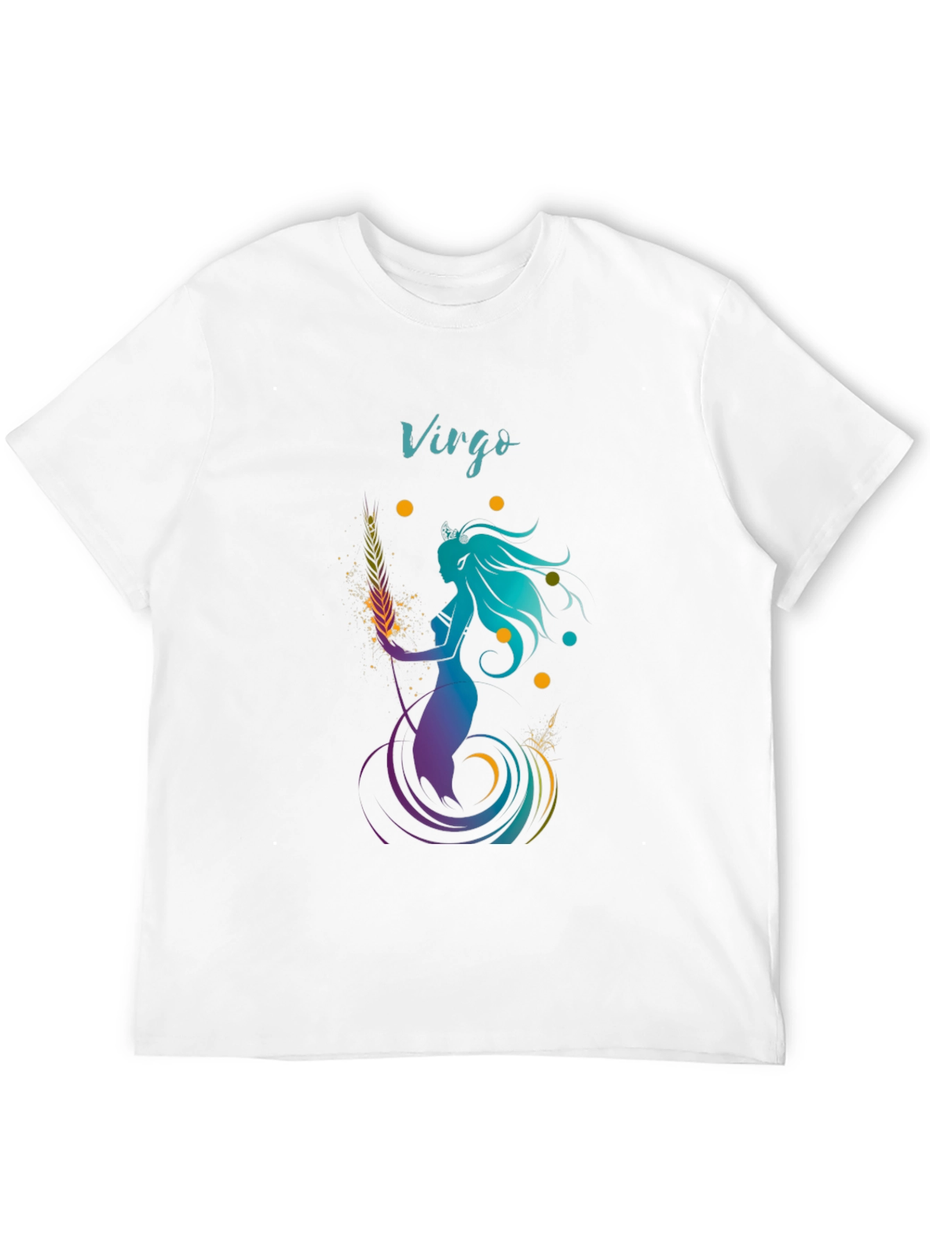 Virgo Zodiac Graphic T-Shirt - Black