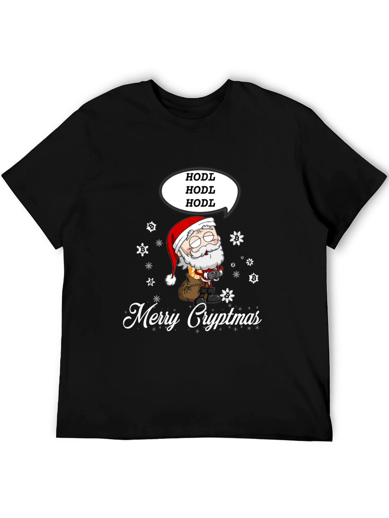 Merry Cryptmas HODL Santa Tee