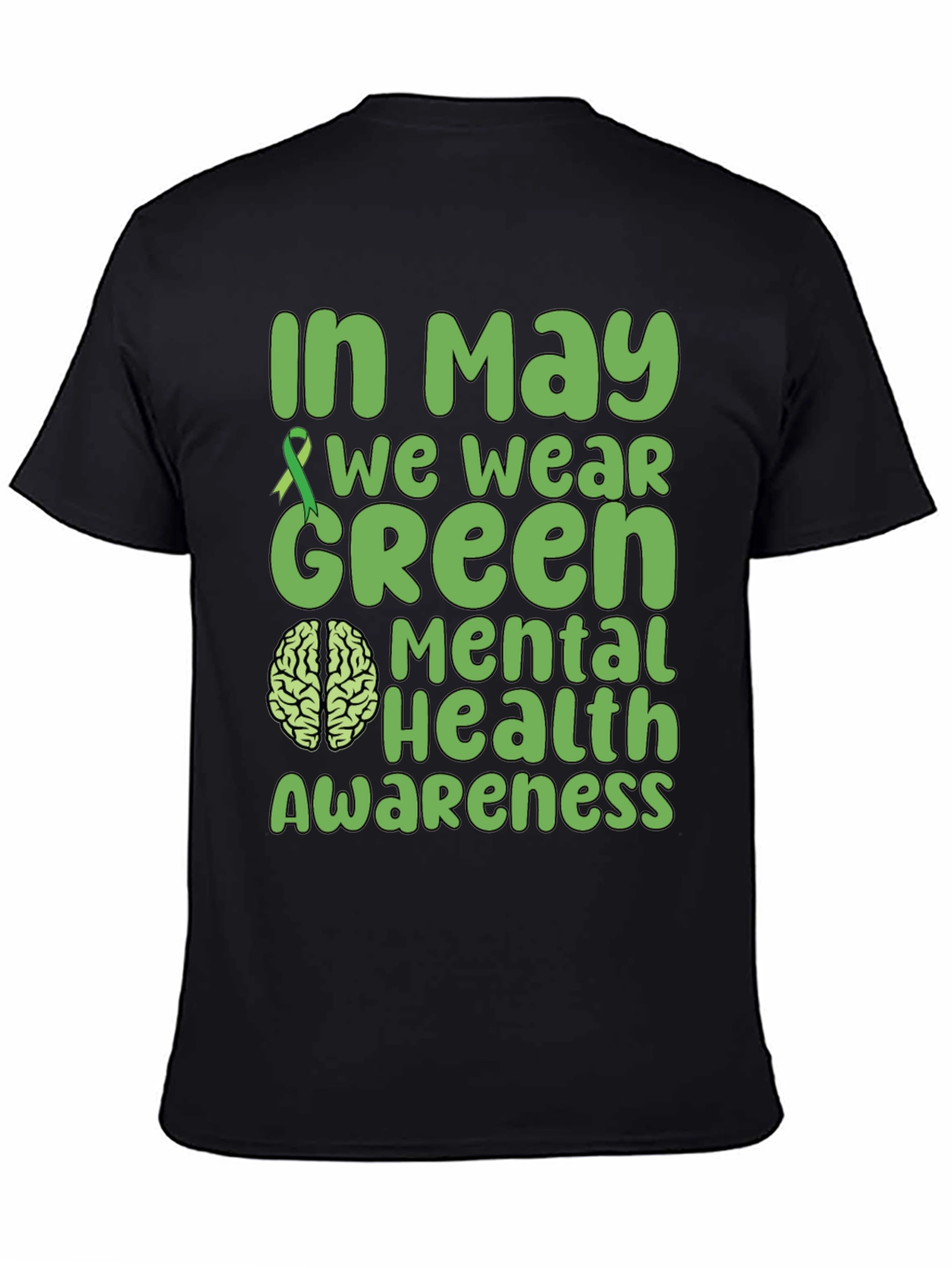Mental Health Awareness Green Ribbon T-Shirt
