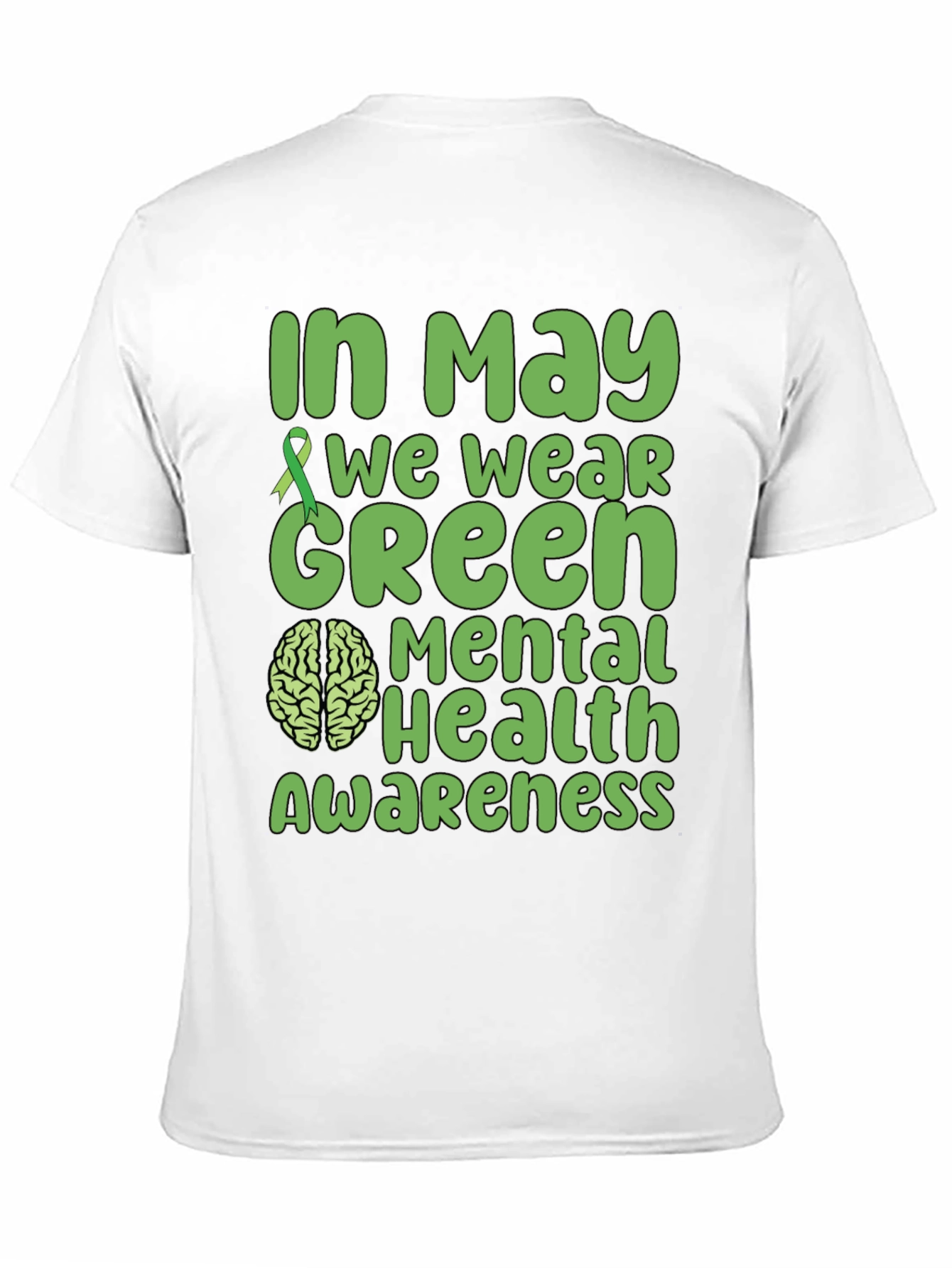 Mental Health Awareness Green Ribbon T-Shirt