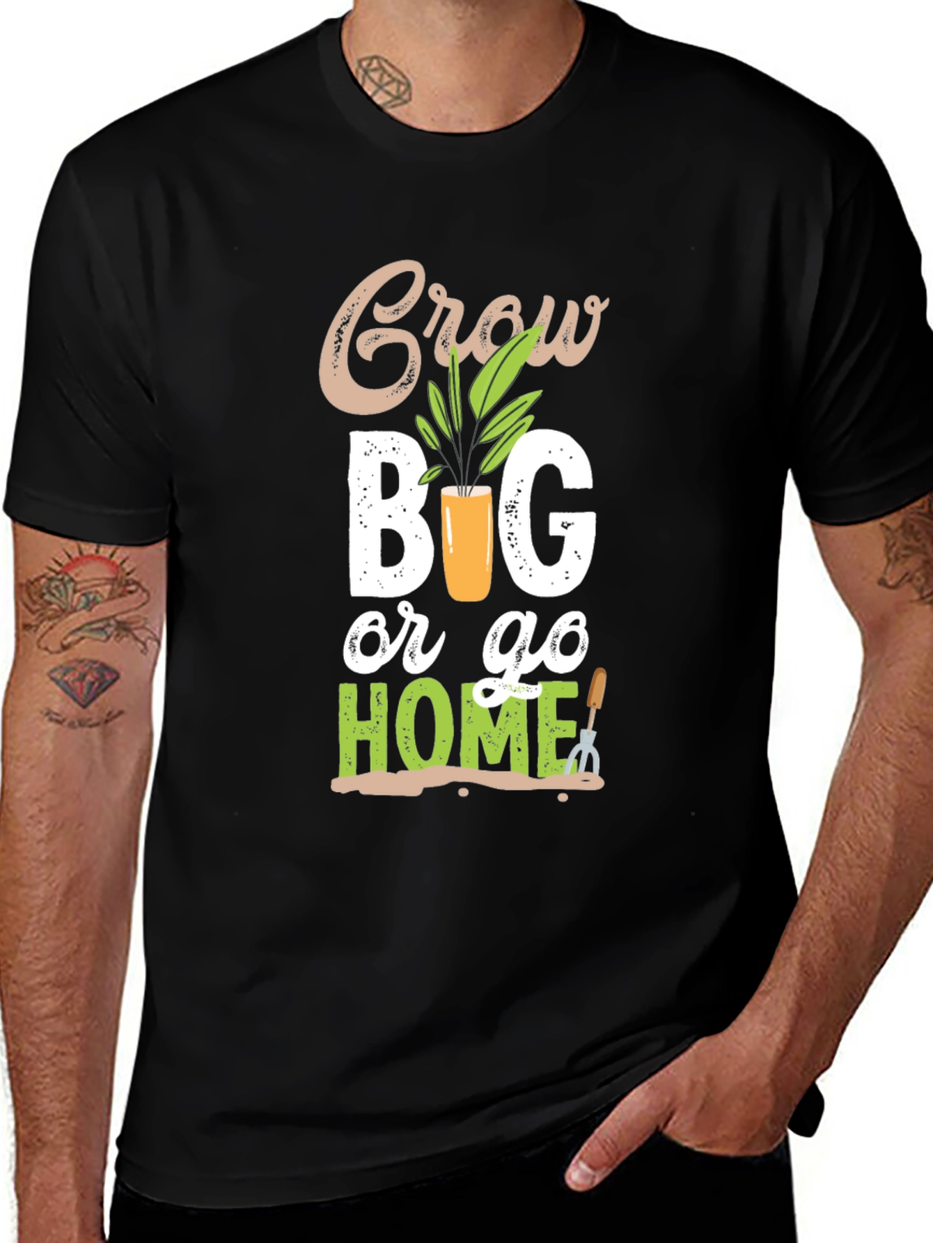Grow Big or Go Home Gardening T-Shirt