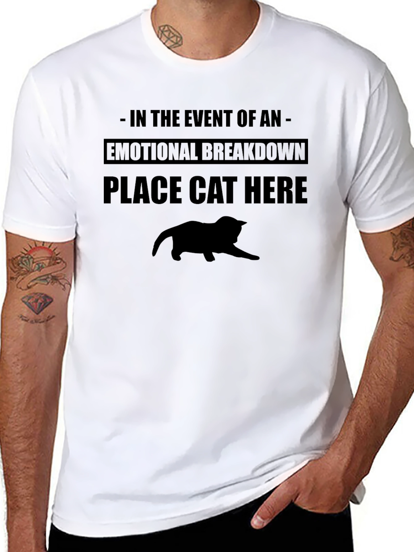 Emotional Support Cat Graphic Tee