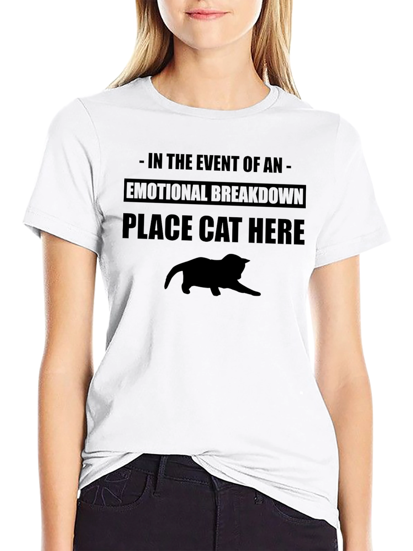 Emotional Support Cat Graphic Tee