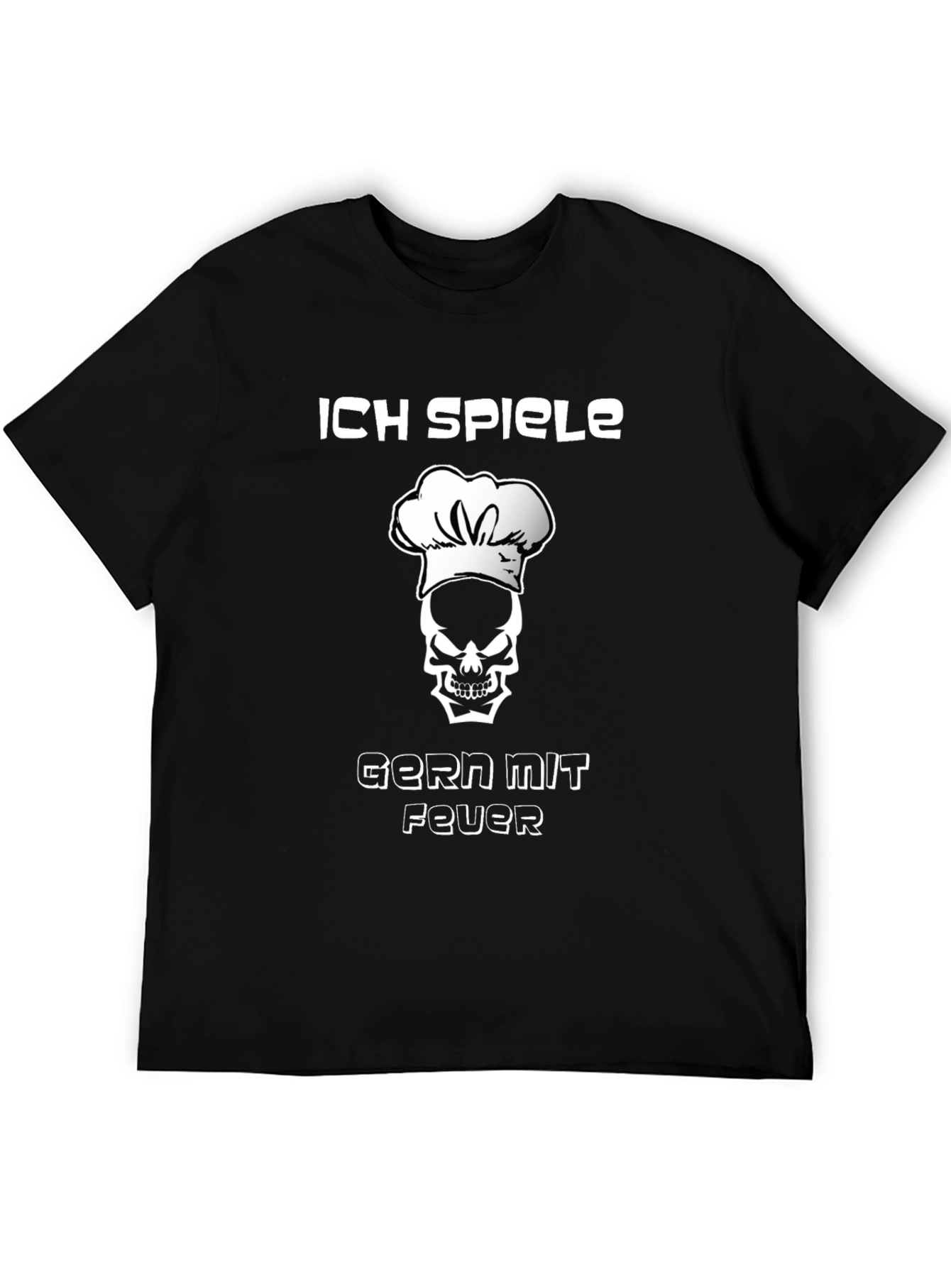 Chef Skull T-Shirt - I Play With Fire