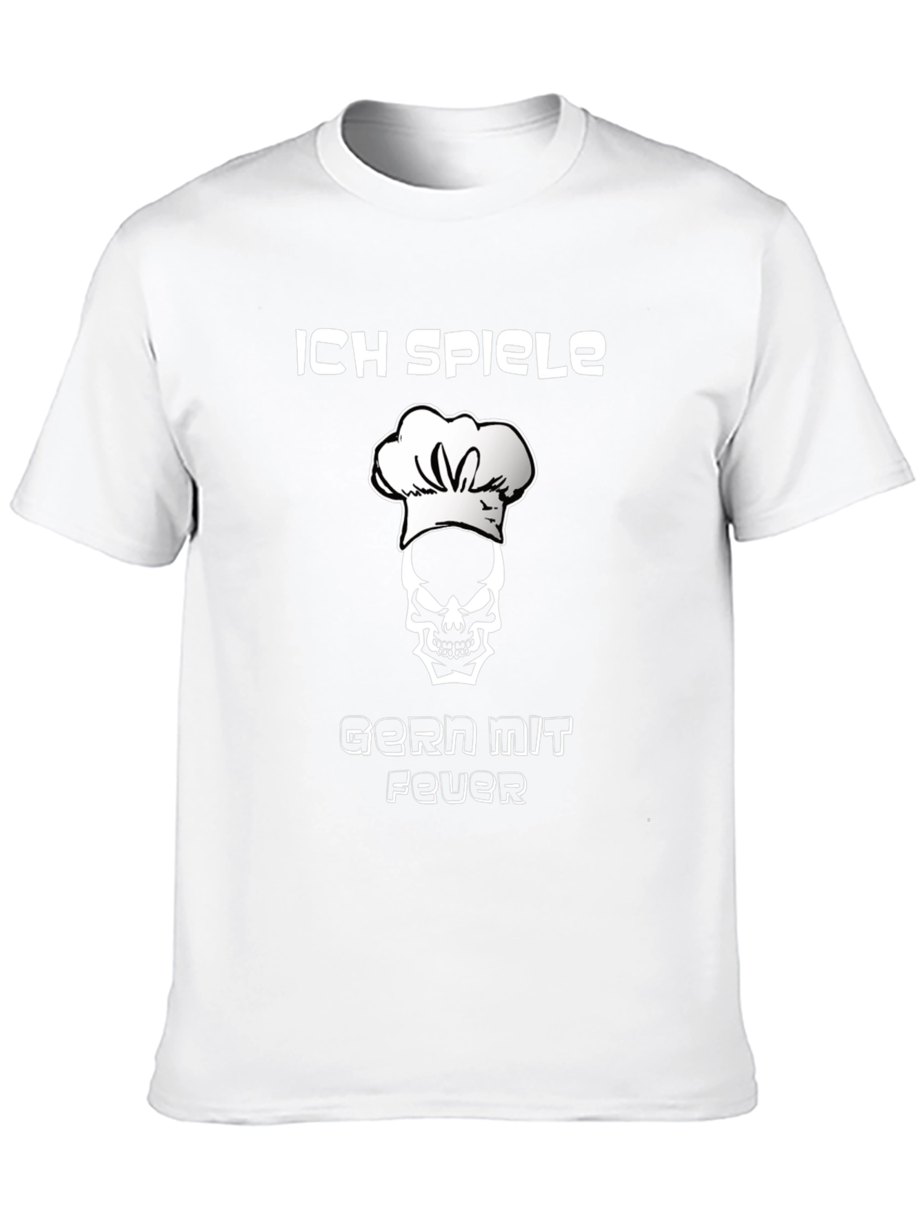Chef Skull T-Shirt - I Play With Fire