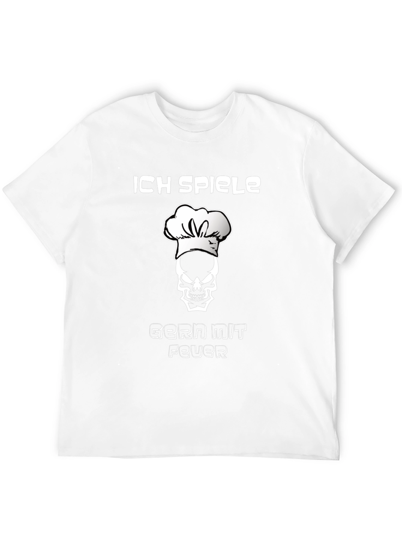 Chef Skull T-Shirt - I Play With Fire