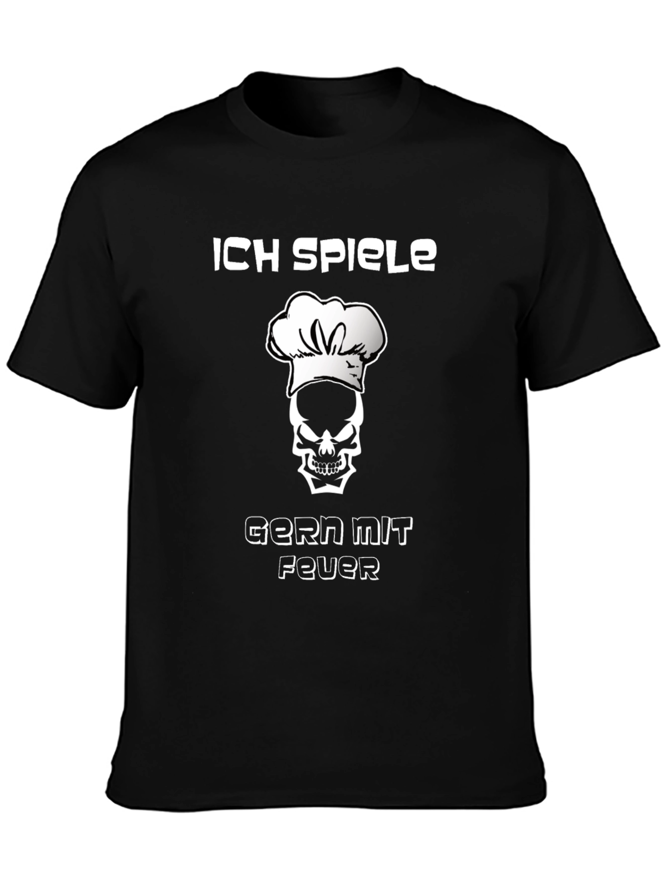 Chef Skull T-Shirt - I Play With Fire