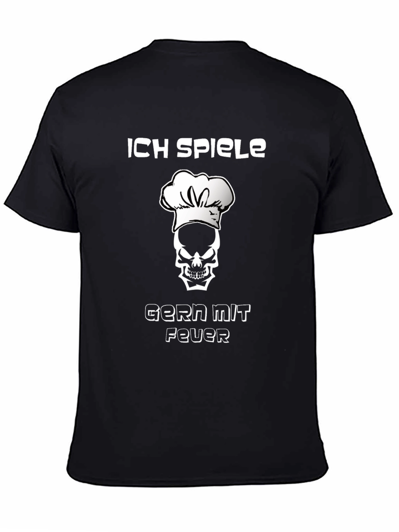 Chef Skull T-Shirt - I Play With Fire