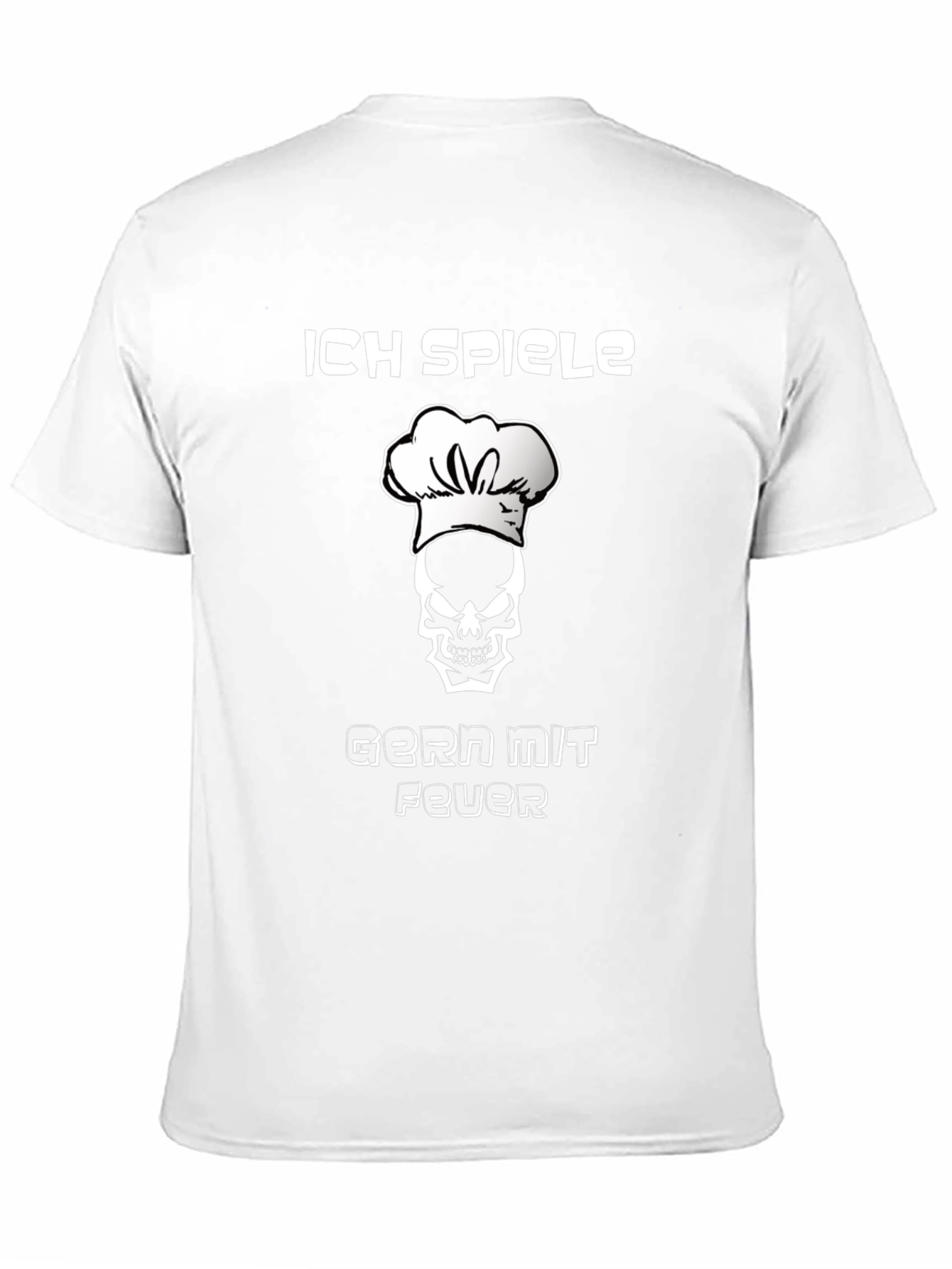 Chef Skull T-Shirt - I Play With Fire