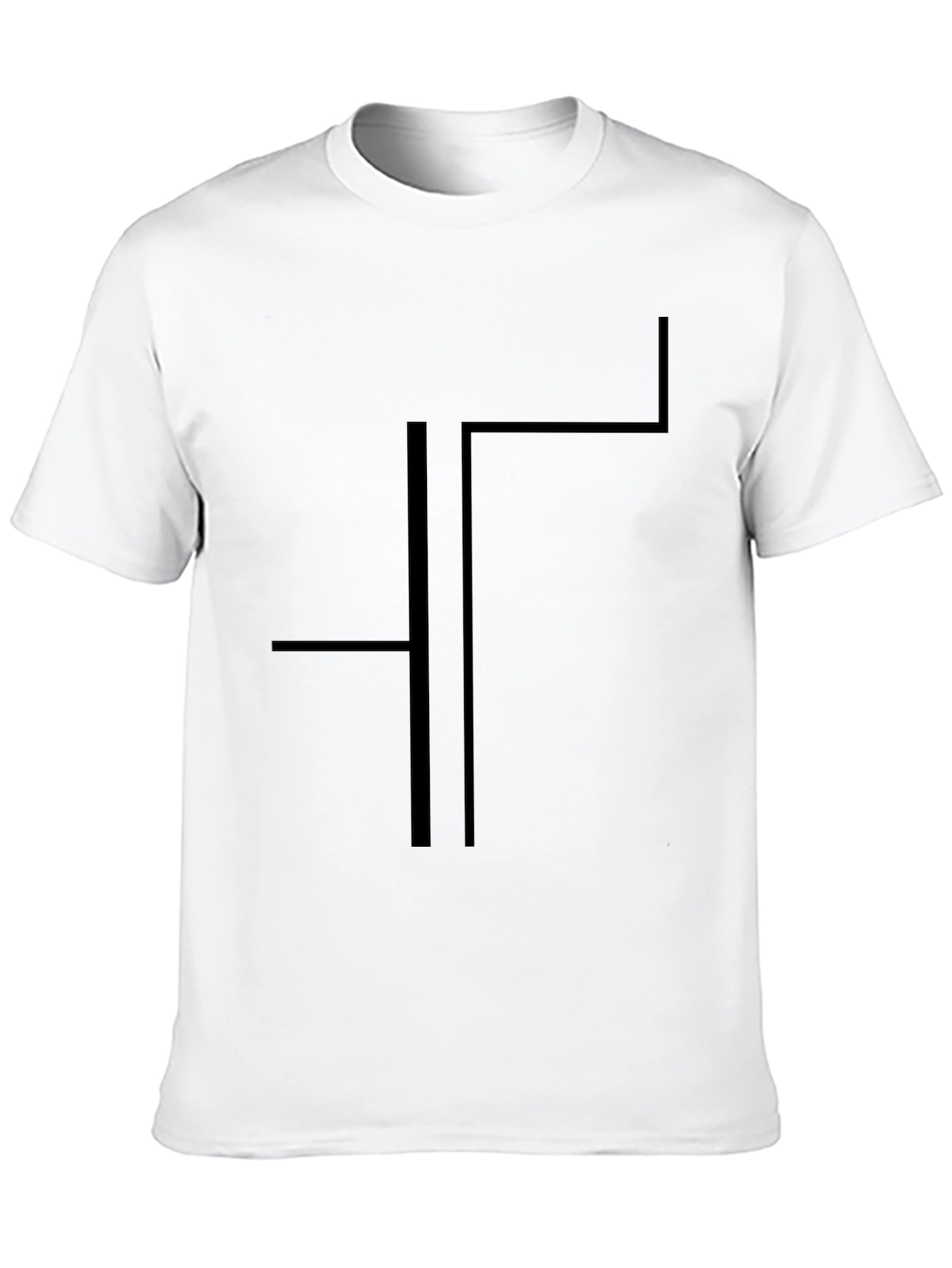 Modern Geometric T-Shirt - Black