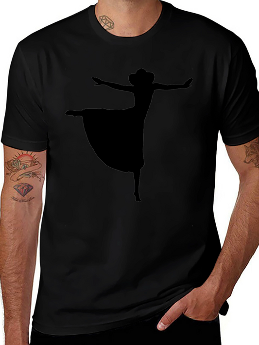 Dancing Silhouette Graphic Black T-Shirt