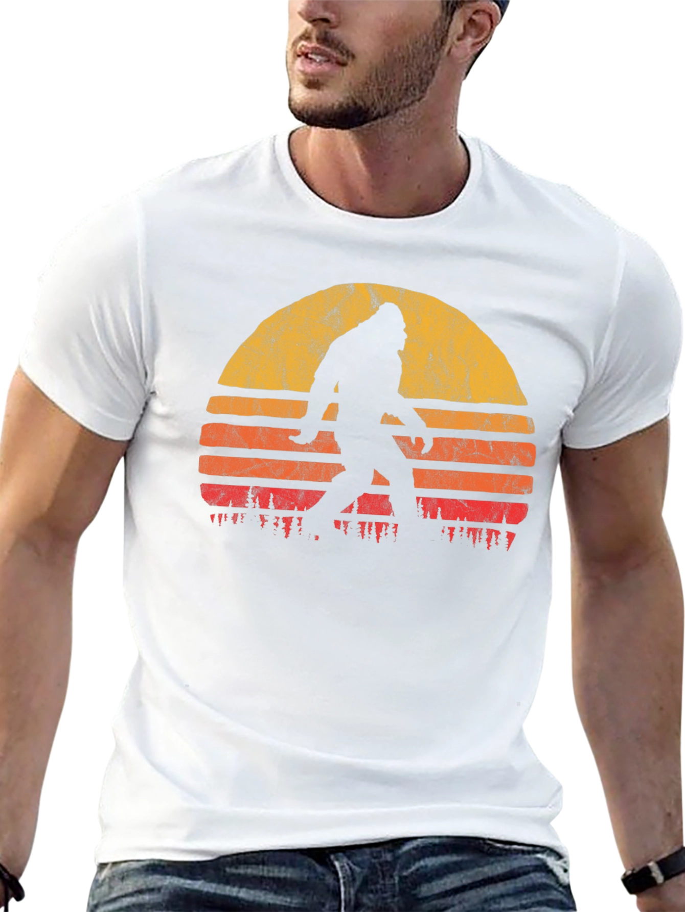 Retro Bigfoot Sunset T-Shirt
