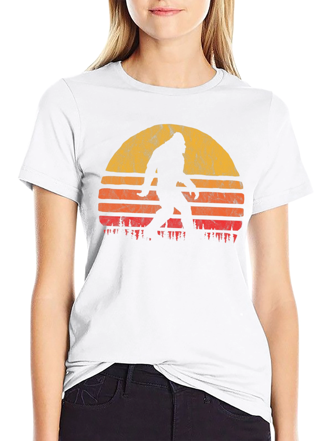 Retro Bigfoot Sunset T-Shirt
