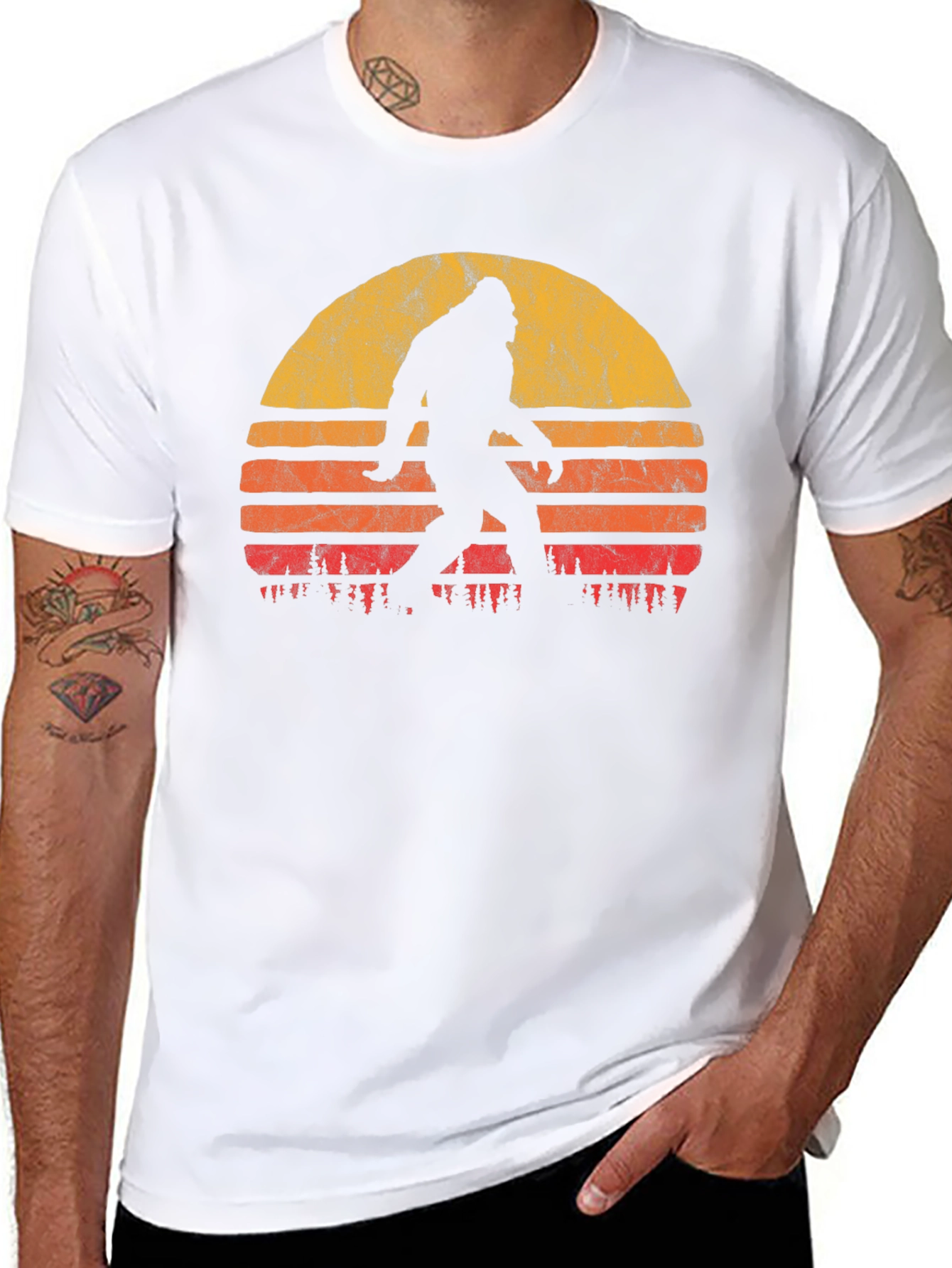 Retro Bigfoot Sunset T-Shirt