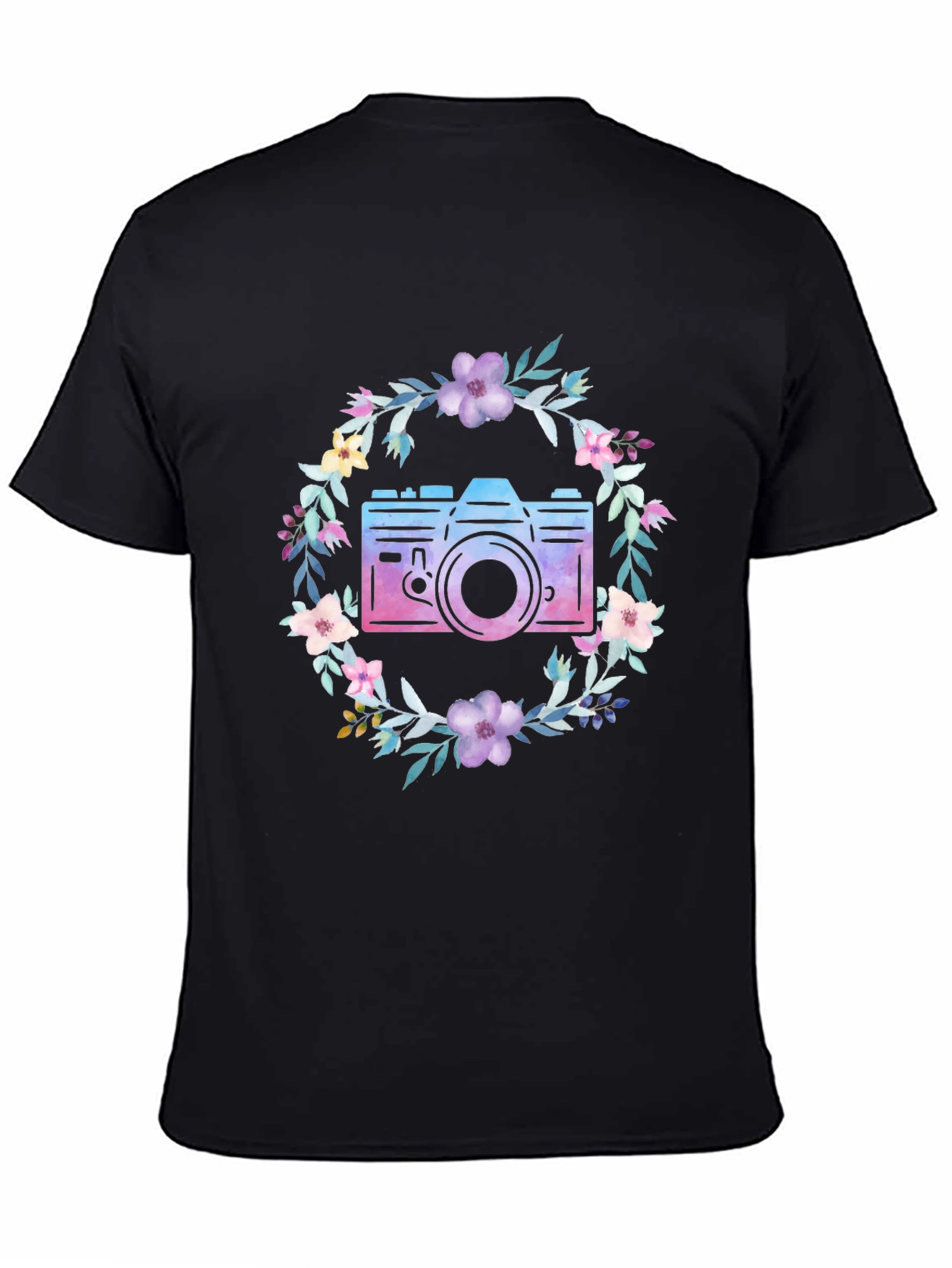 Floral Camera Graphic Tee - Unisex