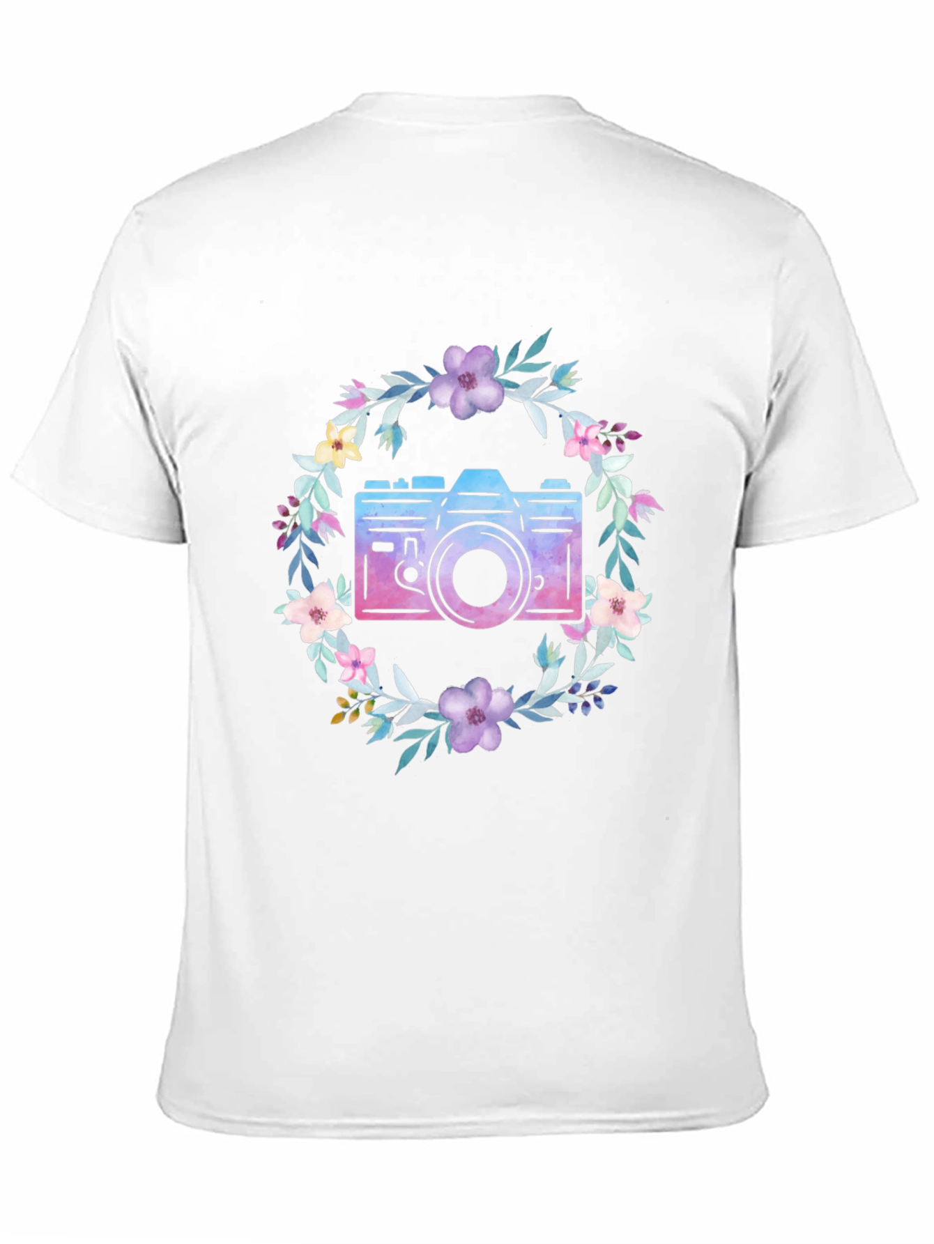 Floral Camera Graphic Tee - Unisex