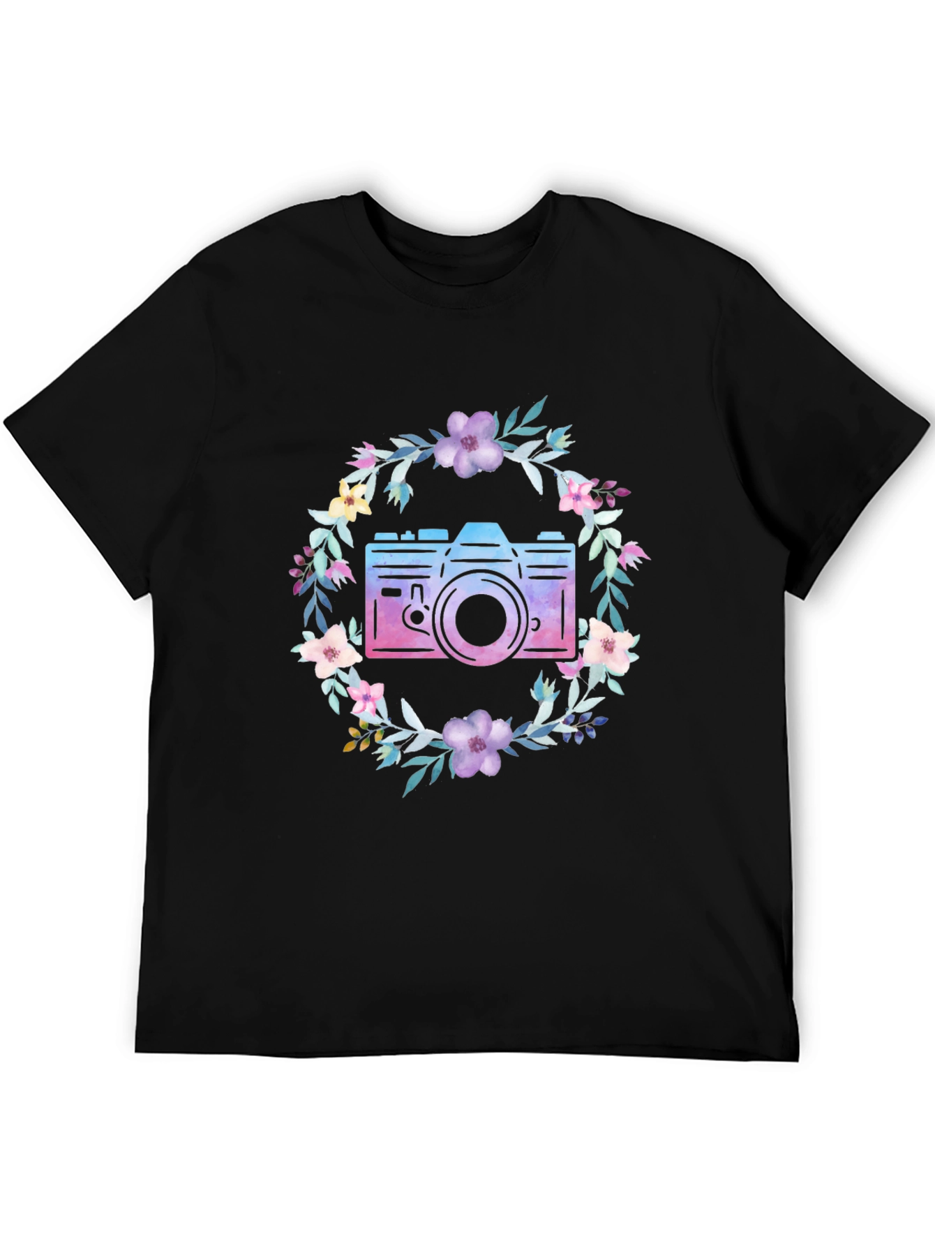 Floral Camera Graphic Tee - Unisex