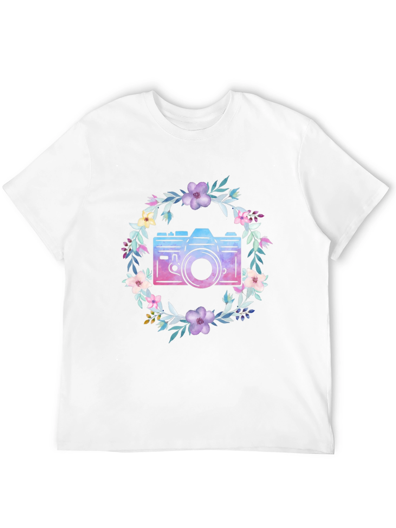 Floral Camera Graphic Tee - Unisex