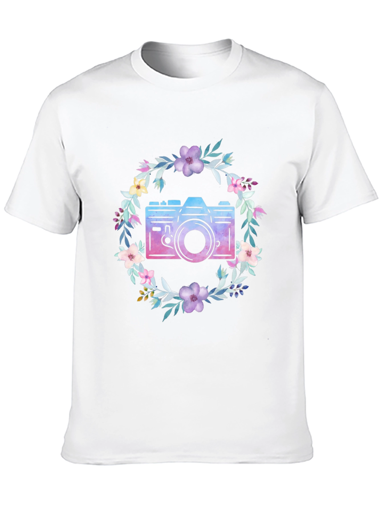 Floral Camera Graphic Tee - Unisex