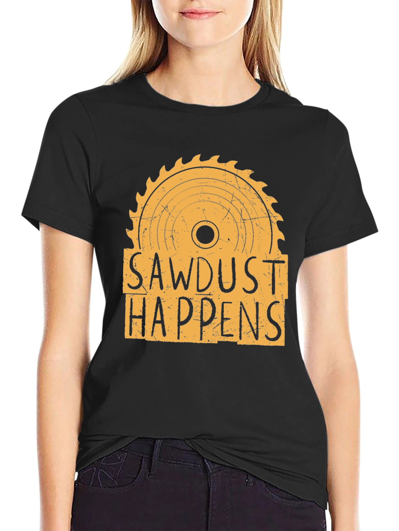 Sawdust Happens Graphic T-Shirt - Woodworking Tee