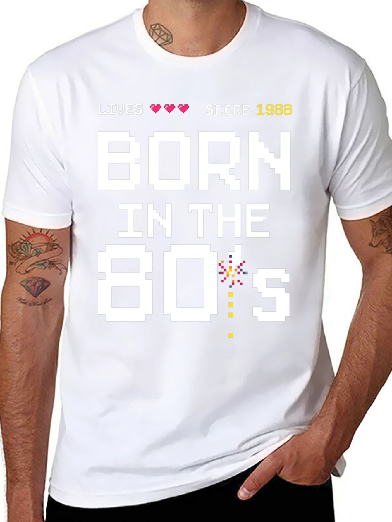 Born in the 80s T-Shirt Retro Gamer Style