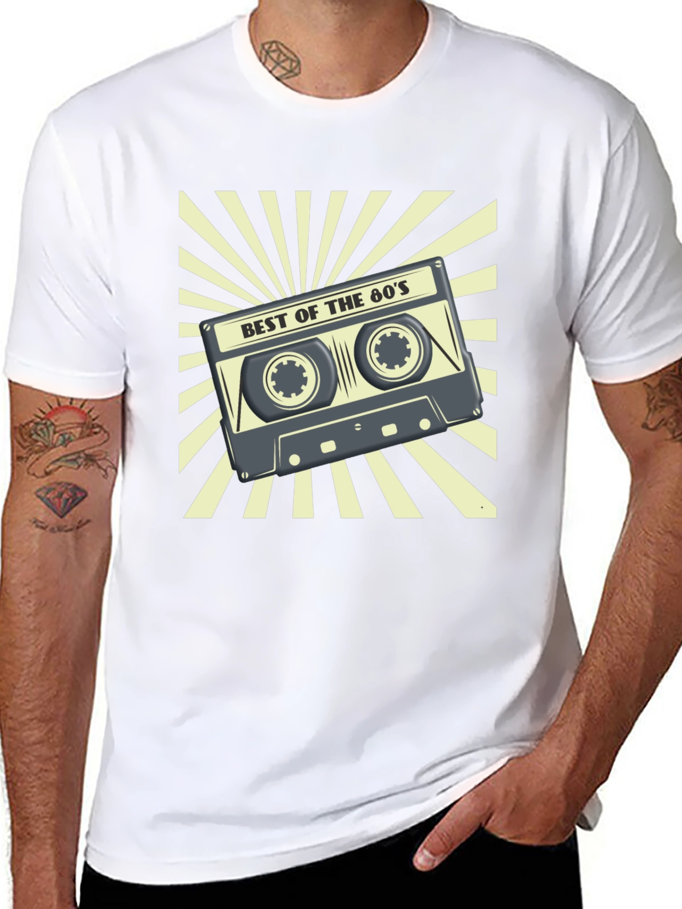 Retro 80s Cassette Tape Graphic T-Shirt