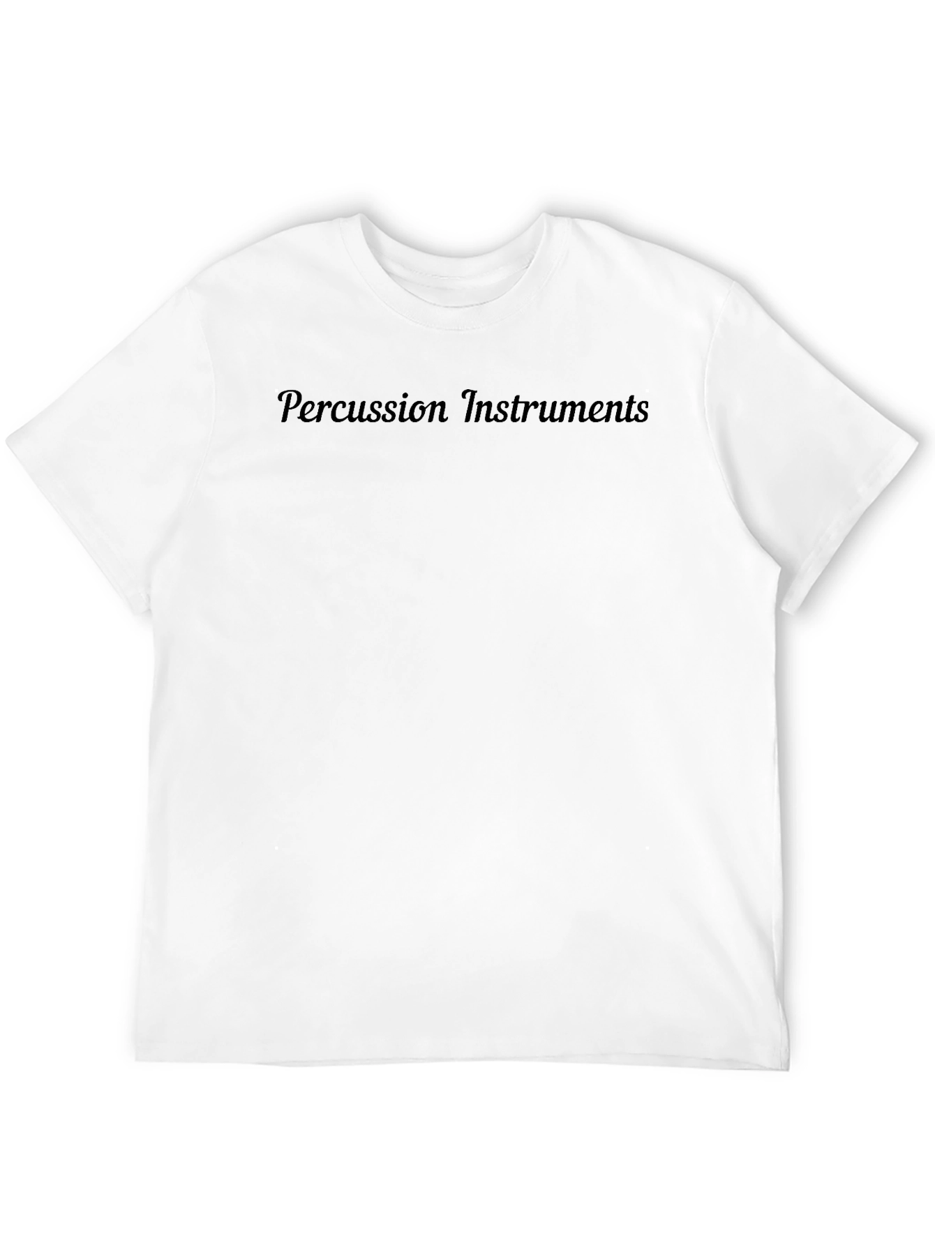 Percussion Instruments Black T-Shirt