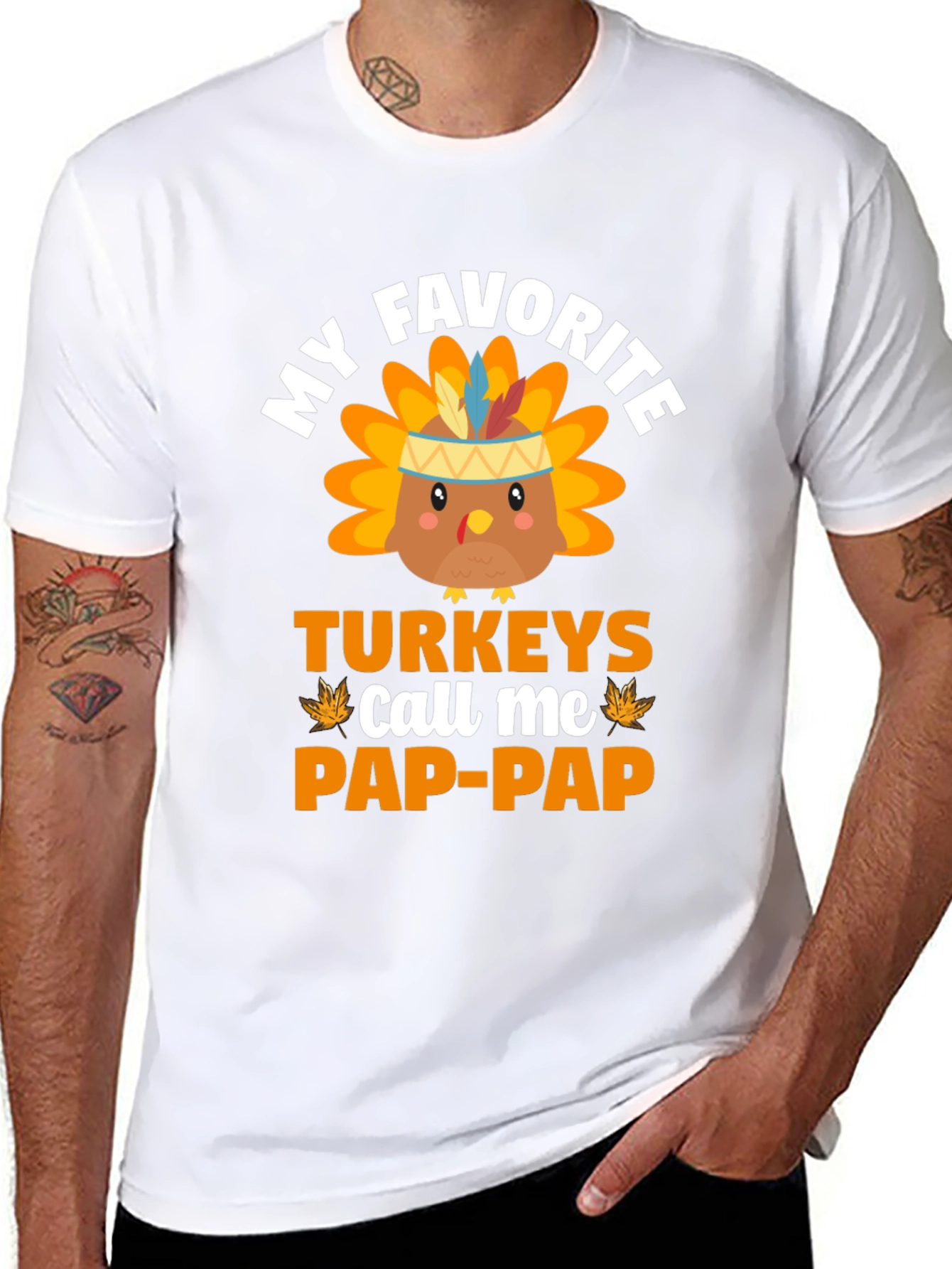 My Favorite Turkeys Call Me Pap-Pap T-Shirt