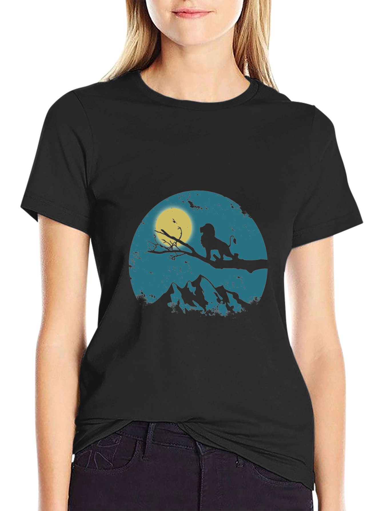 Lion King Silhouette Graphic T-Shirt
