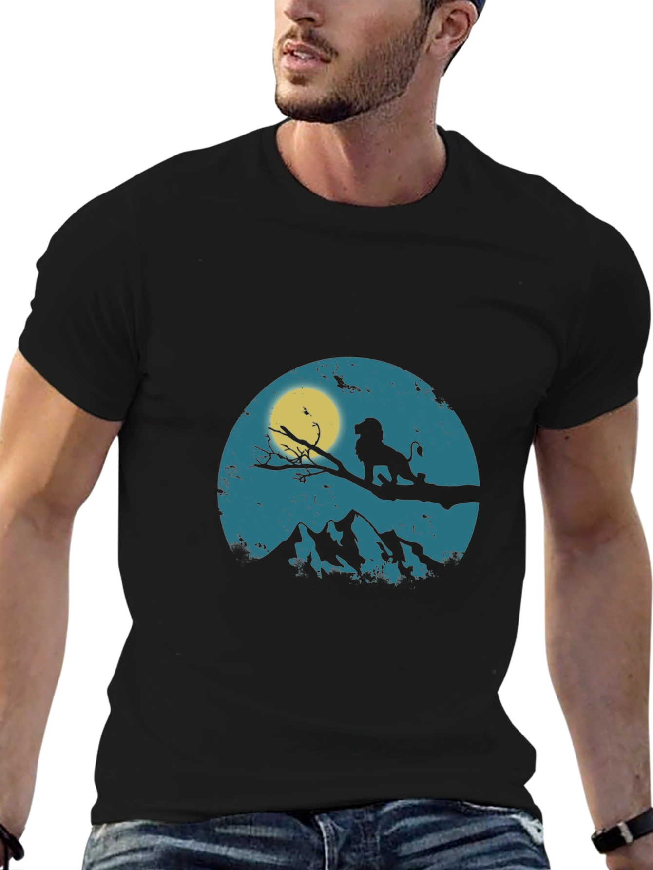 Lion King Silhouette Graphic T-Shirt