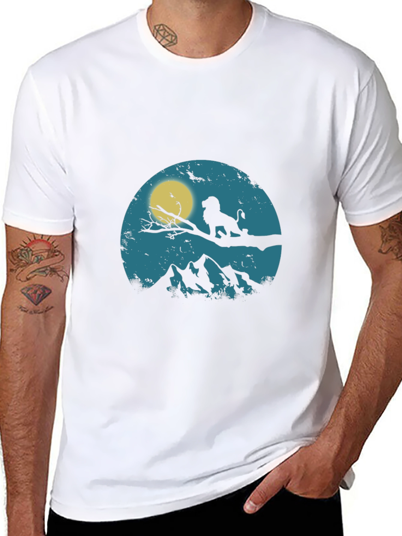 Lion King Silhouette Graphic T-Shirt