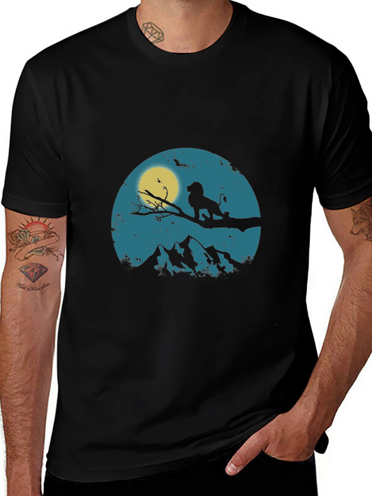 Lion King Silhouette Graphic T-Shirt