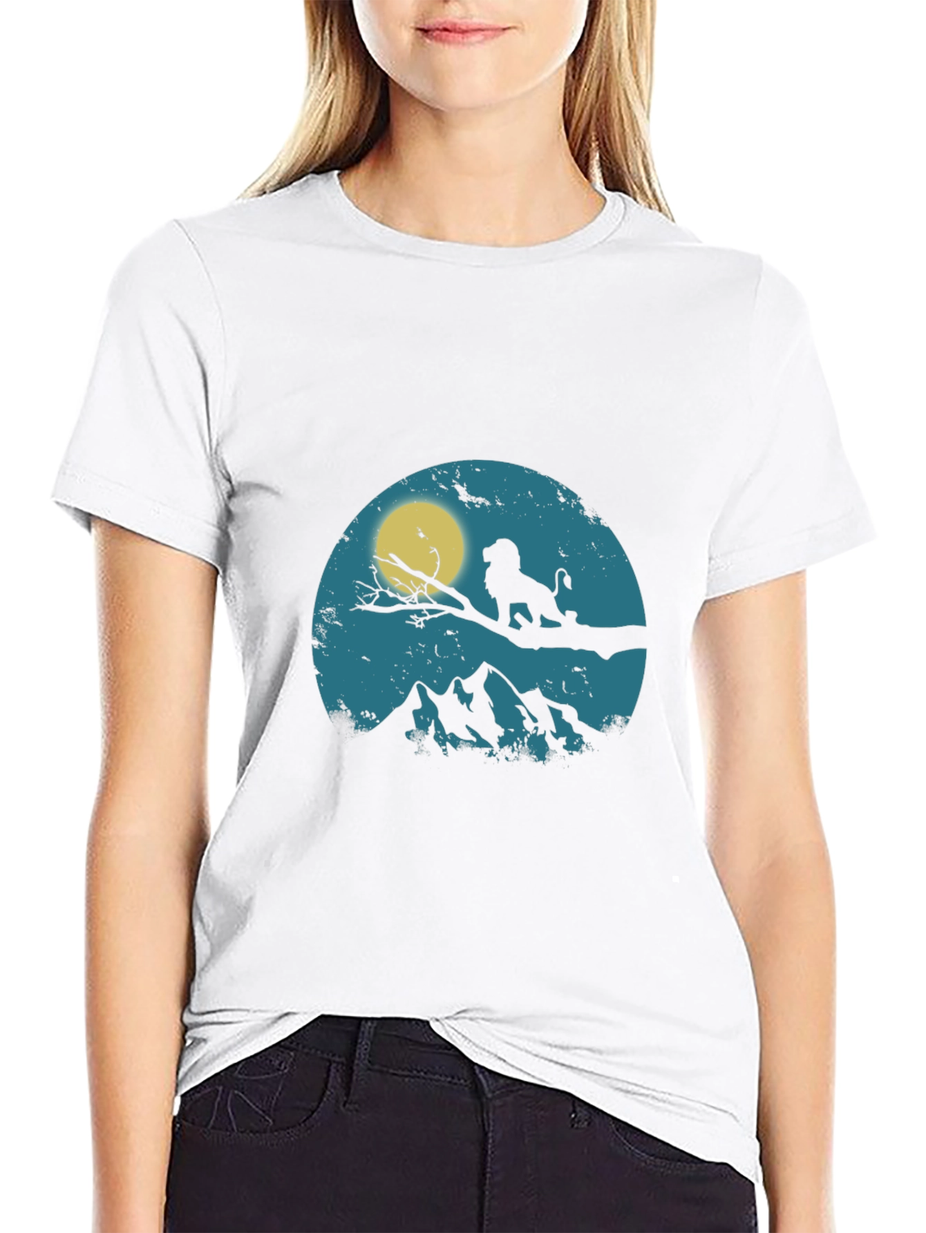 Lion King Silhouette Graphic T-Shirt