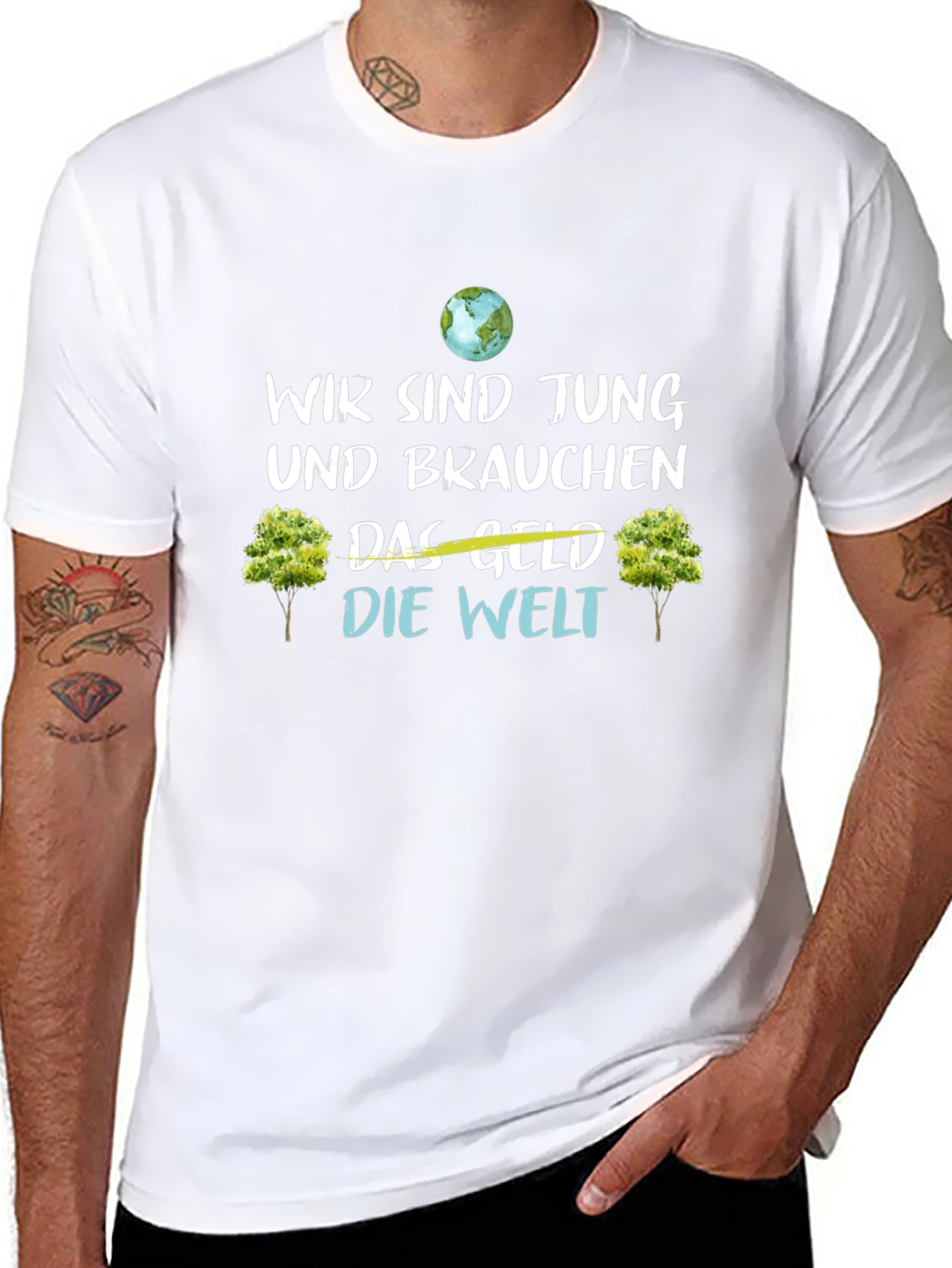 Eco-Conscious Wir Sind Jung Graphic Tee