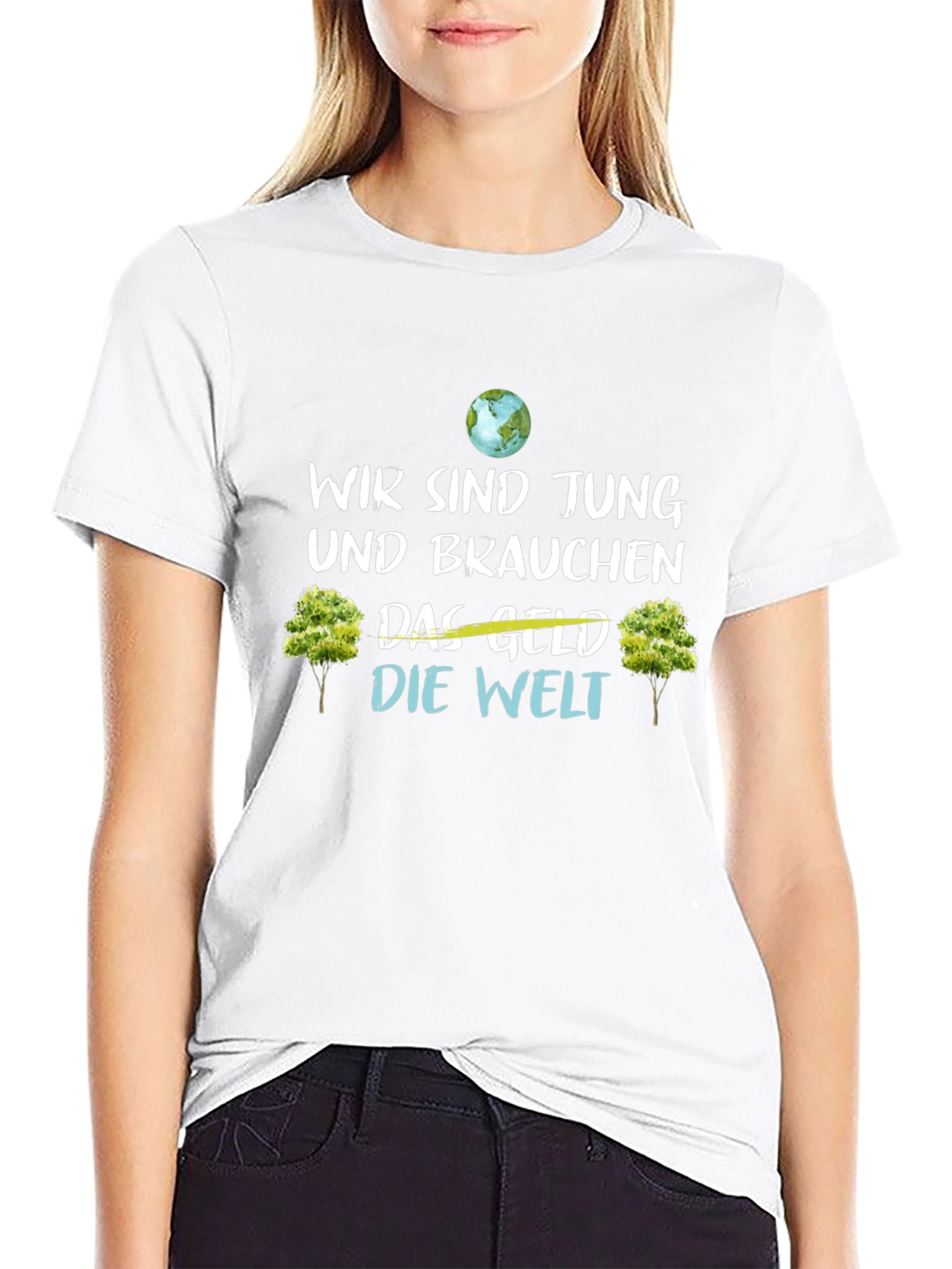 Eco-Conscious Wir Sind Jung Graphic Tee