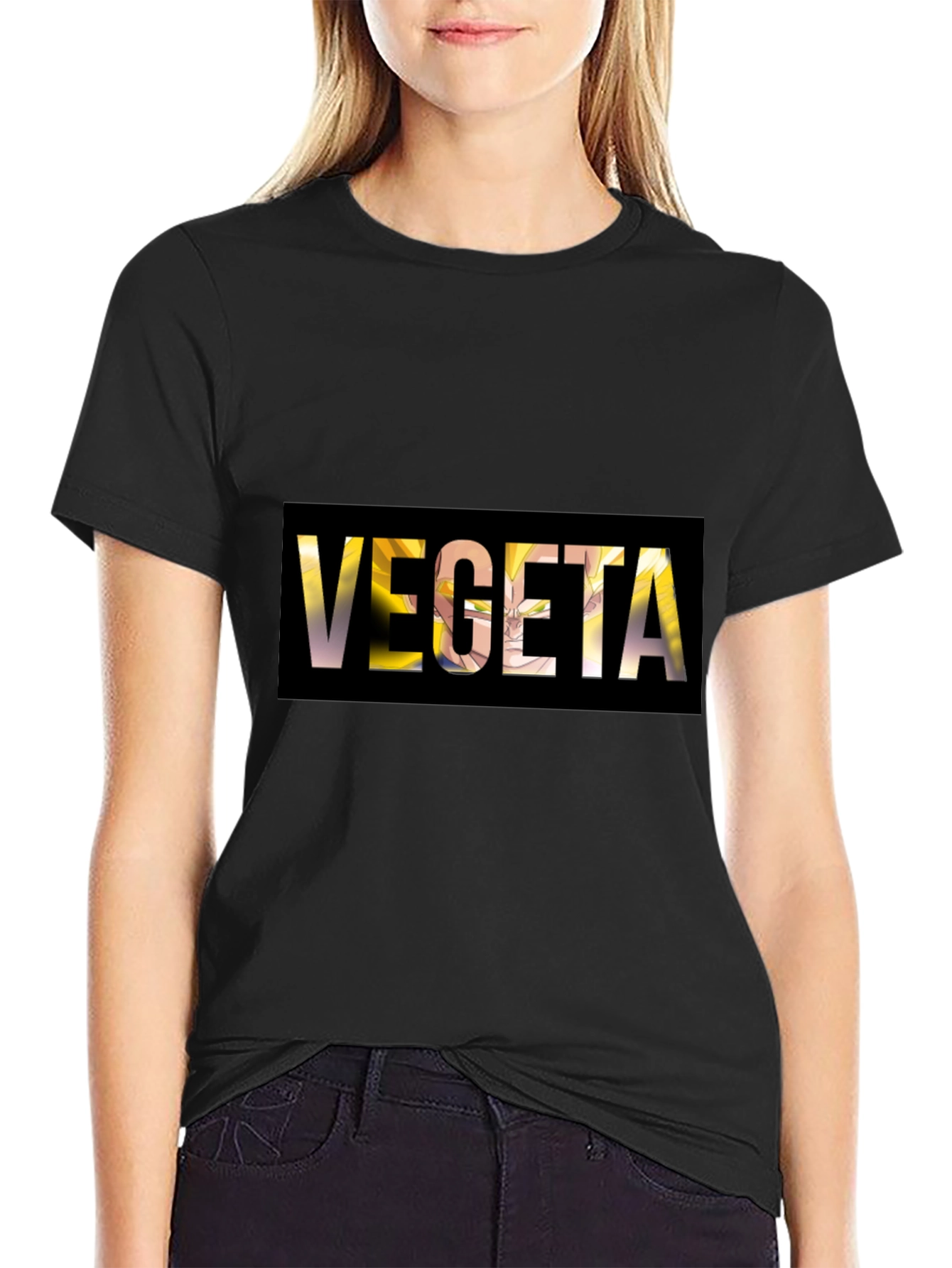 Vegeta Dragon Ball Z Black Graphic Tee