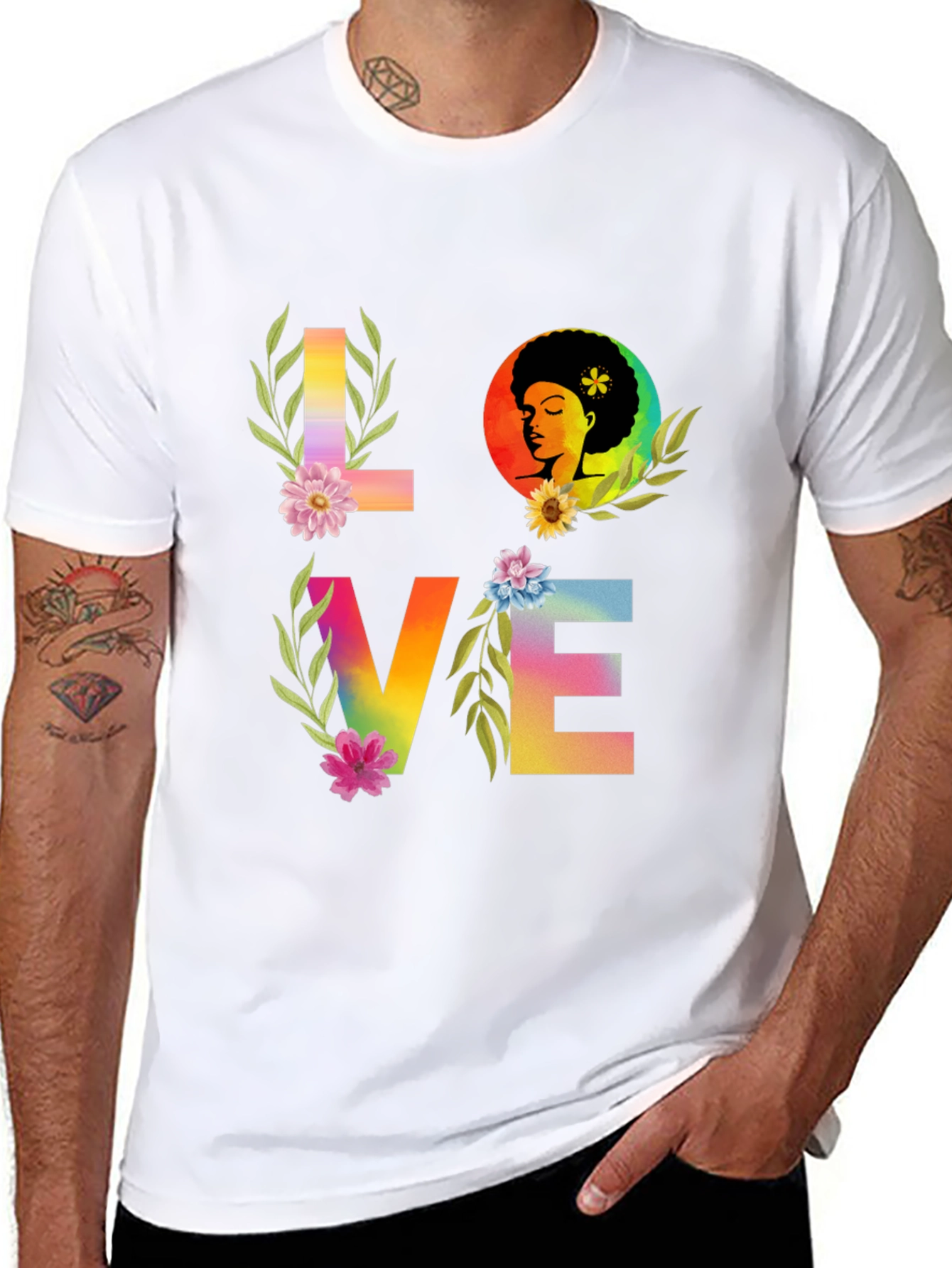 Love Rainbow Graphic T-Shirt