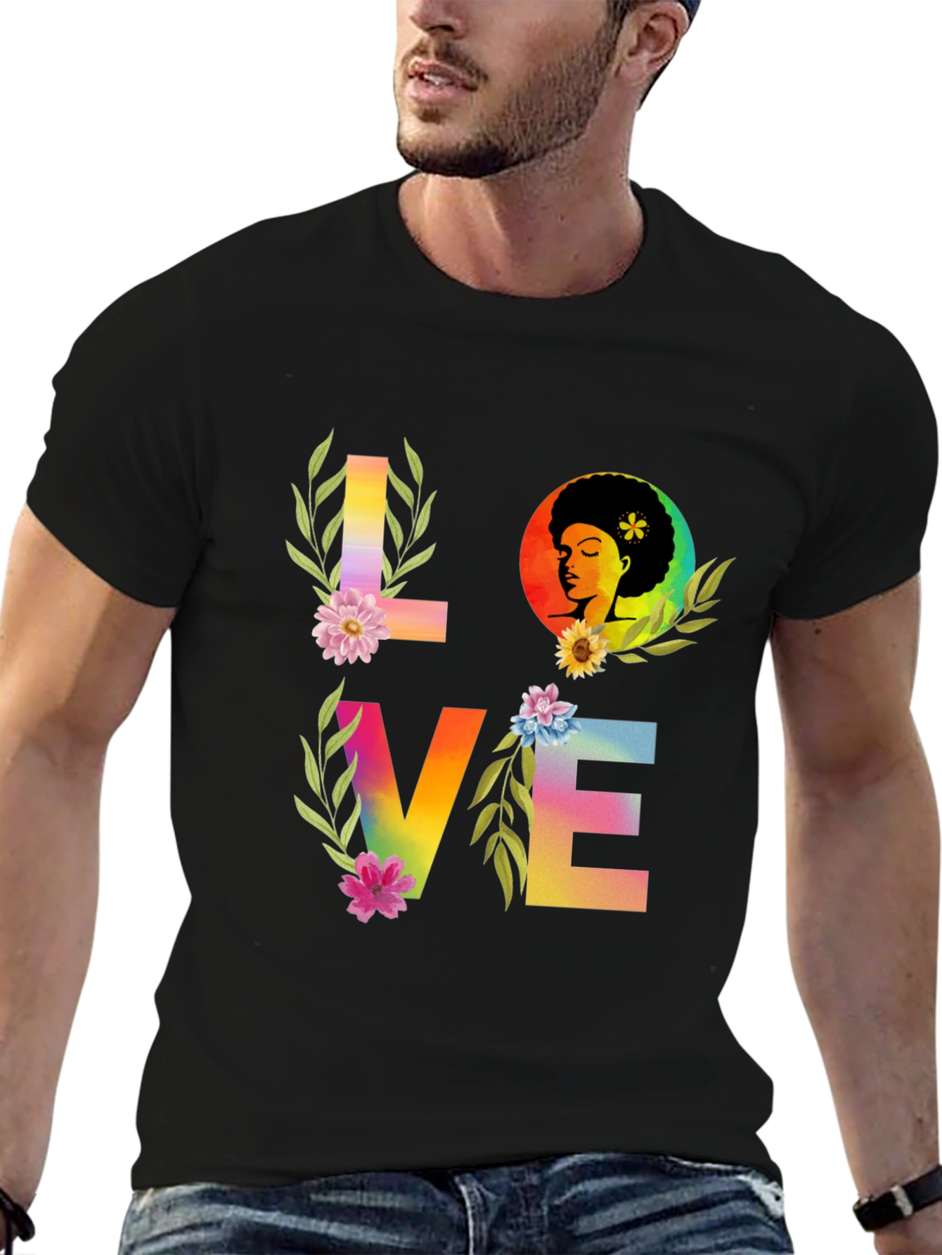 Love Rainbow Graphic T-Shirt