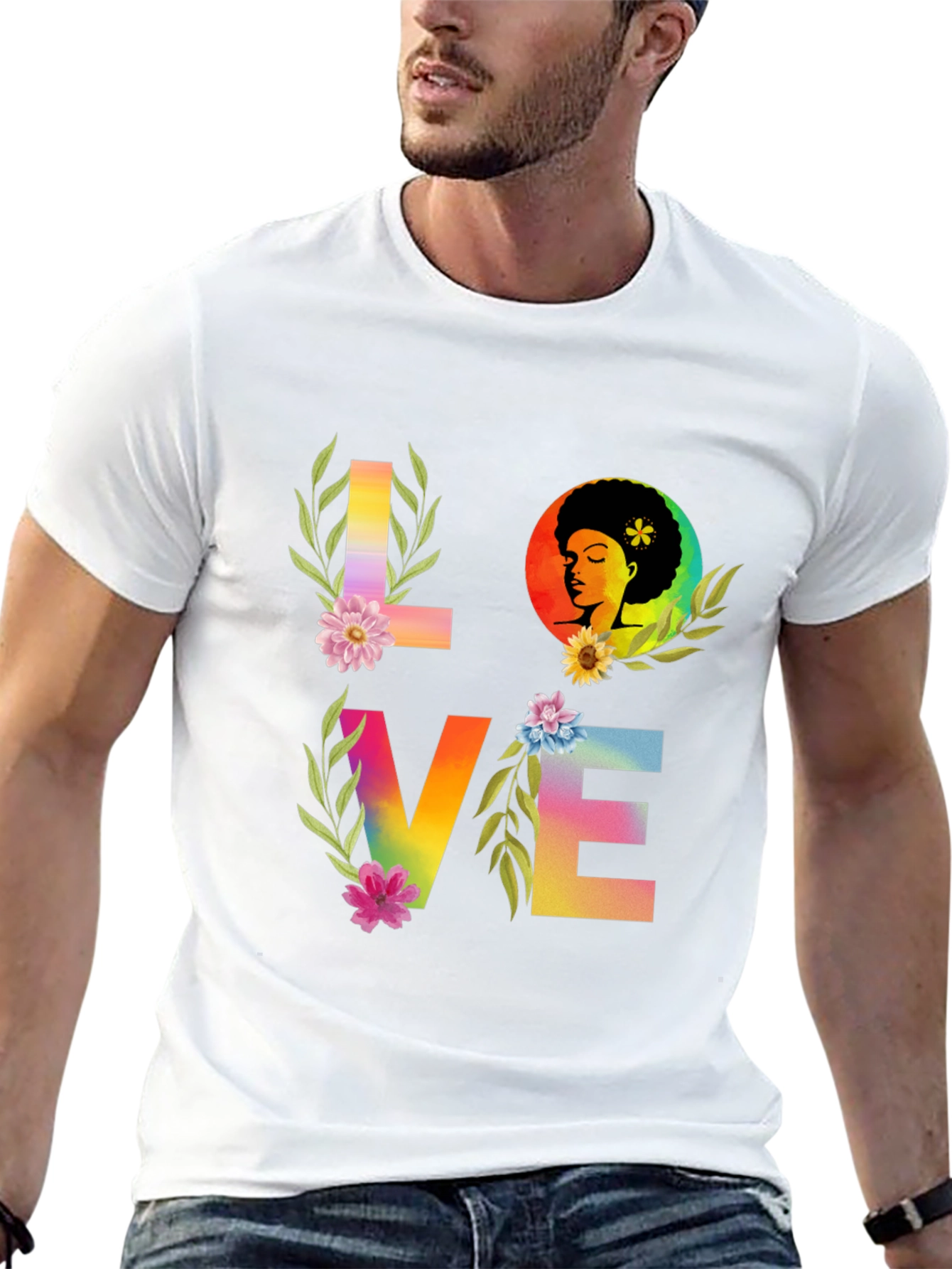 Love Rainbow Graphic T-Shirt