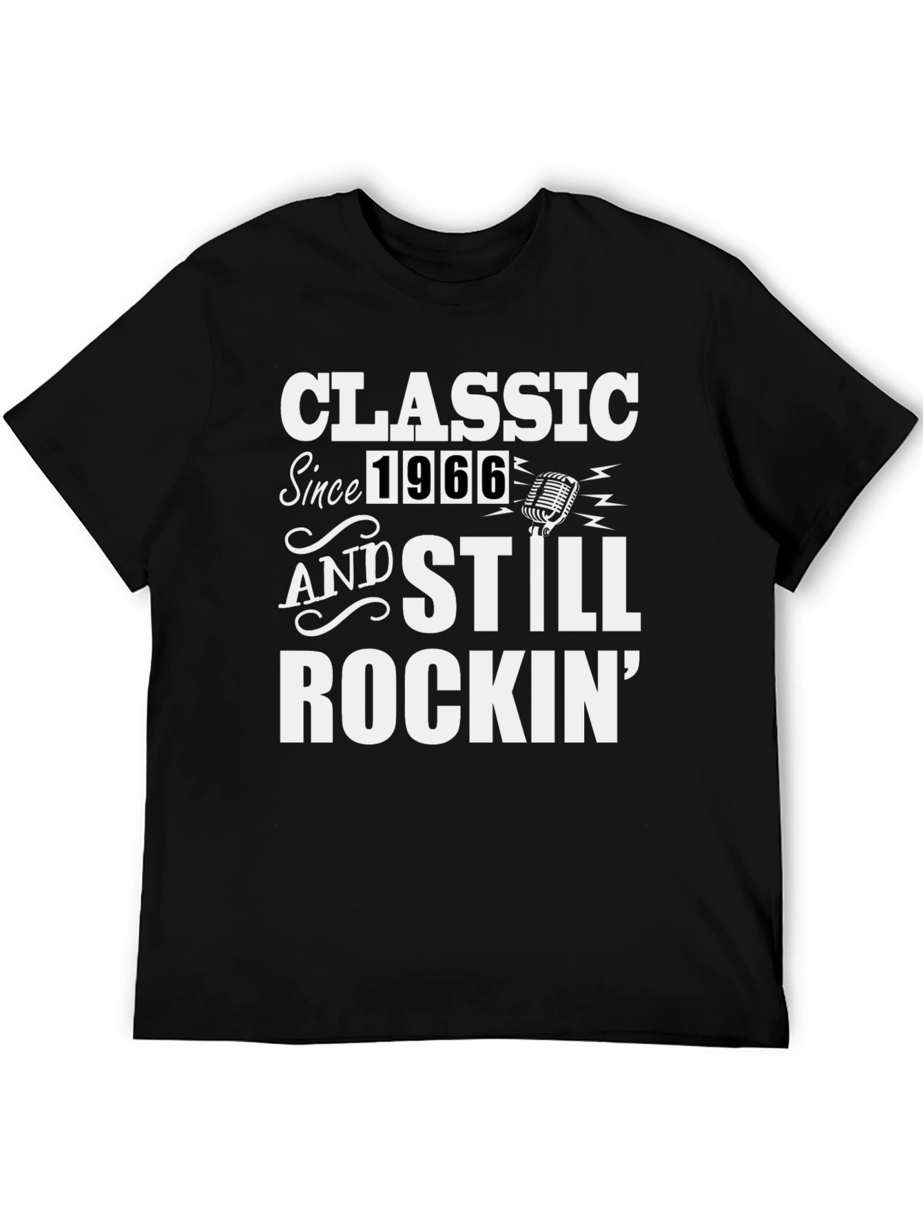 Classic Since 1966 Rockin Black T-Shirt