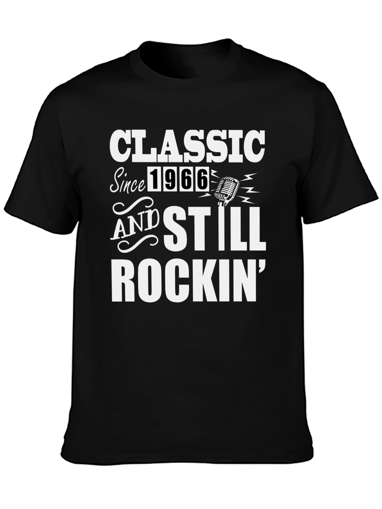 Classic Since 1966 Rockin Black T-Shirt