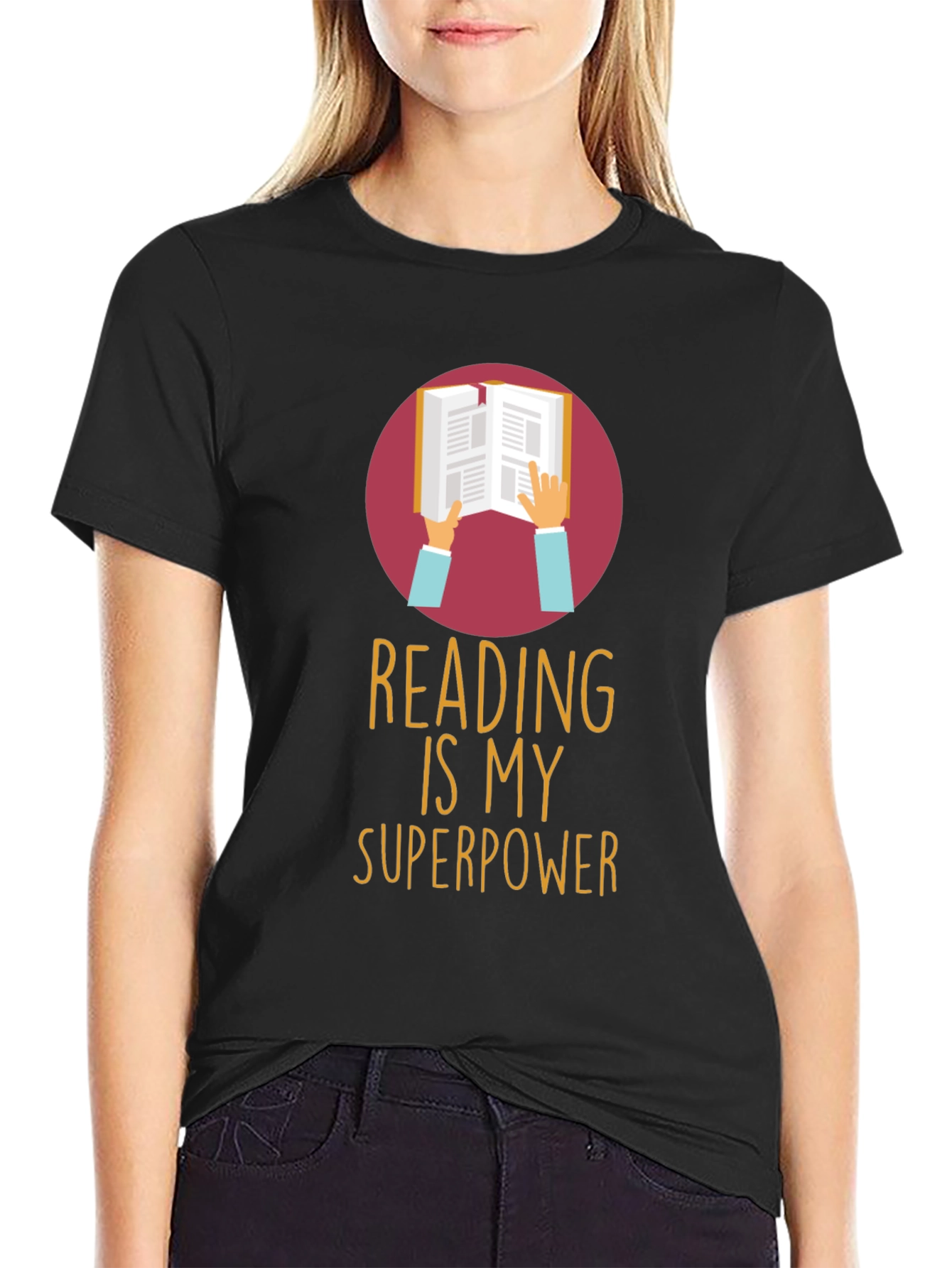 Reading is My Superpower Graphic Tee