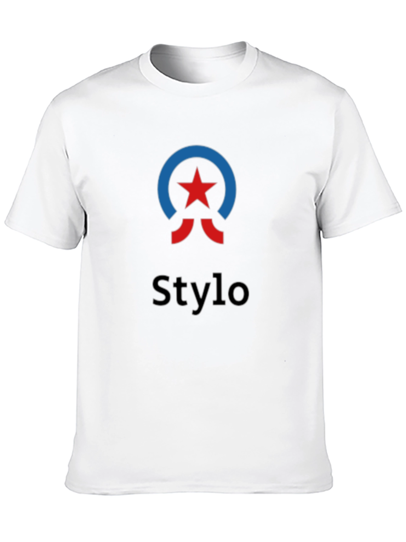 Mens Black Stylo Graphic T-Shirt