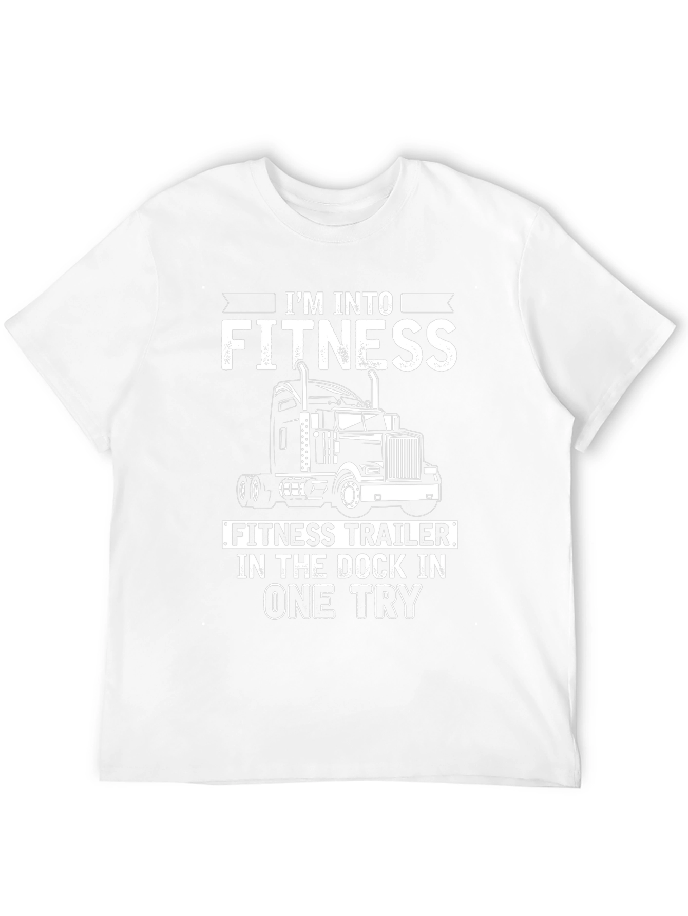 Fitness Trucker Black Graphic Tee