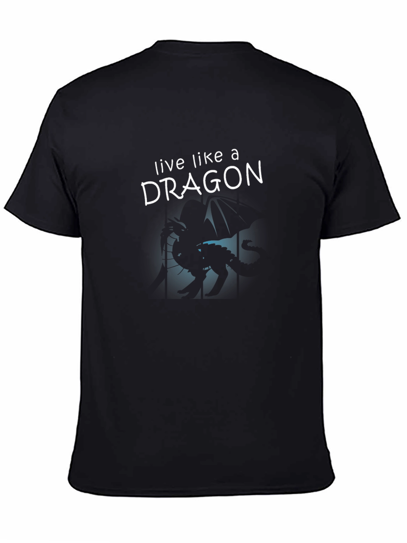 Live Like a Dragon Black Graphic Tee