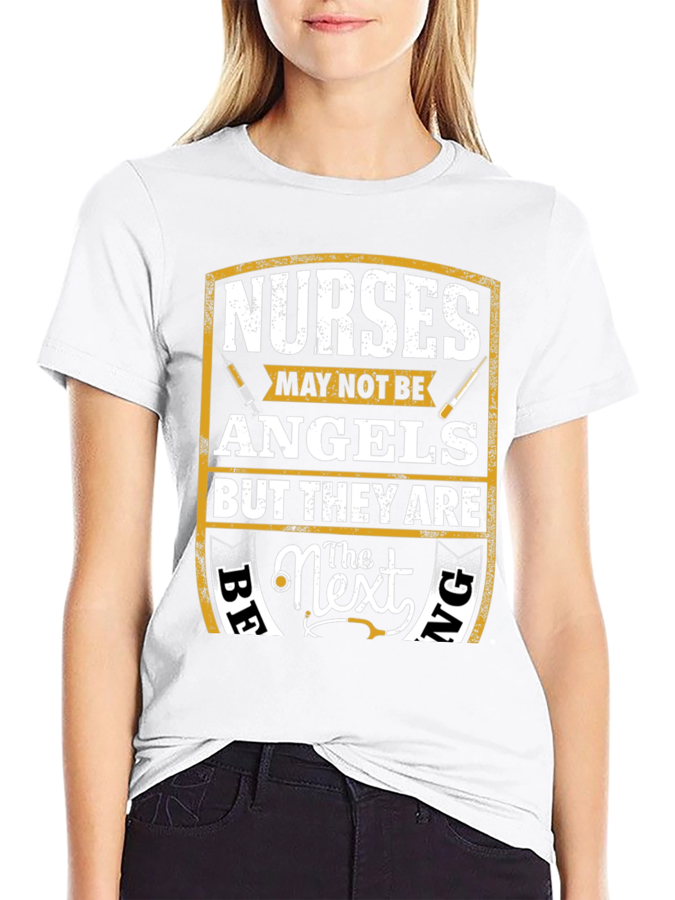 Nurses - Maybe Not Angels T-Shirt