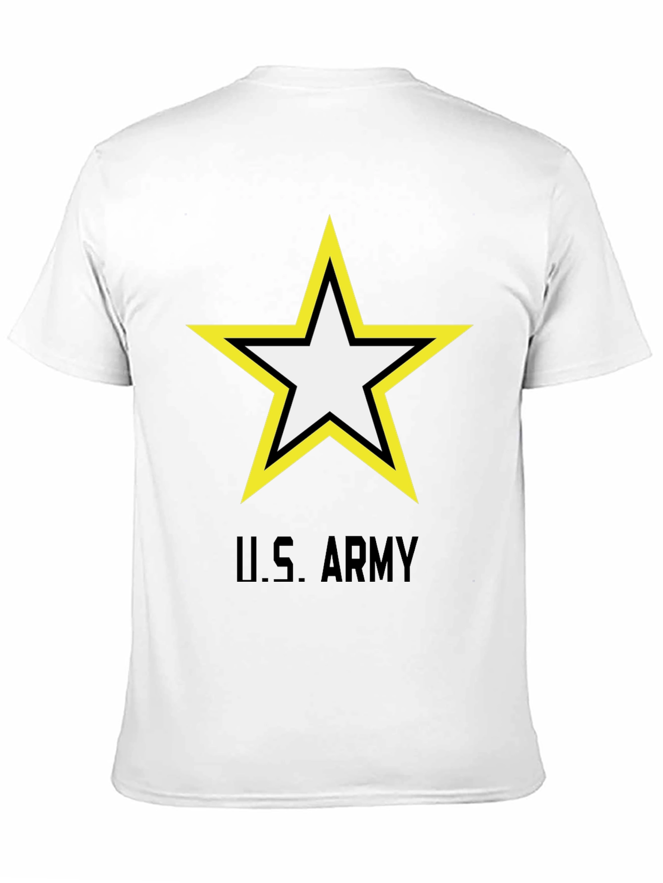 US Army Star Logo Black T-Shirt