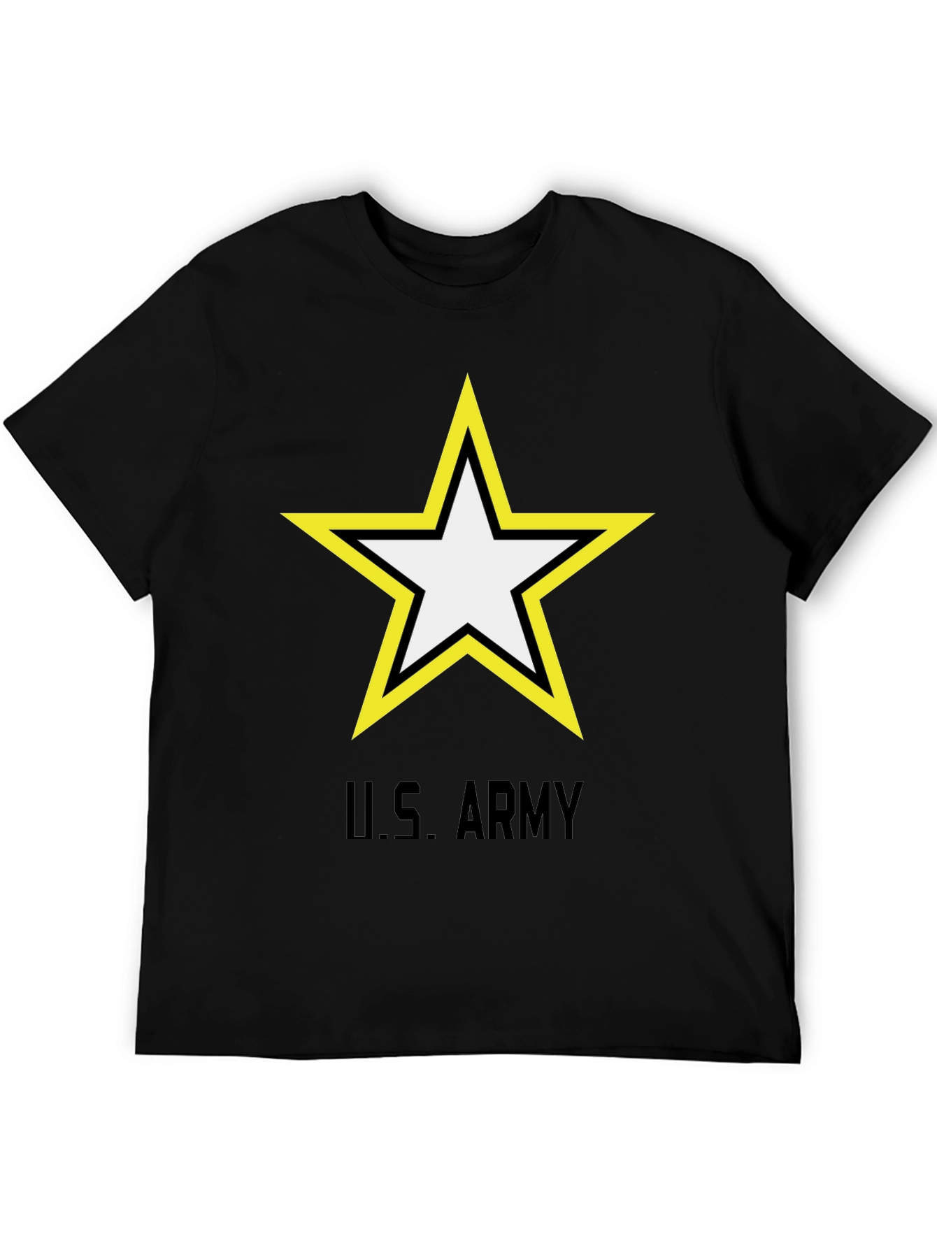 US Army Star Logo Black T-Shirt